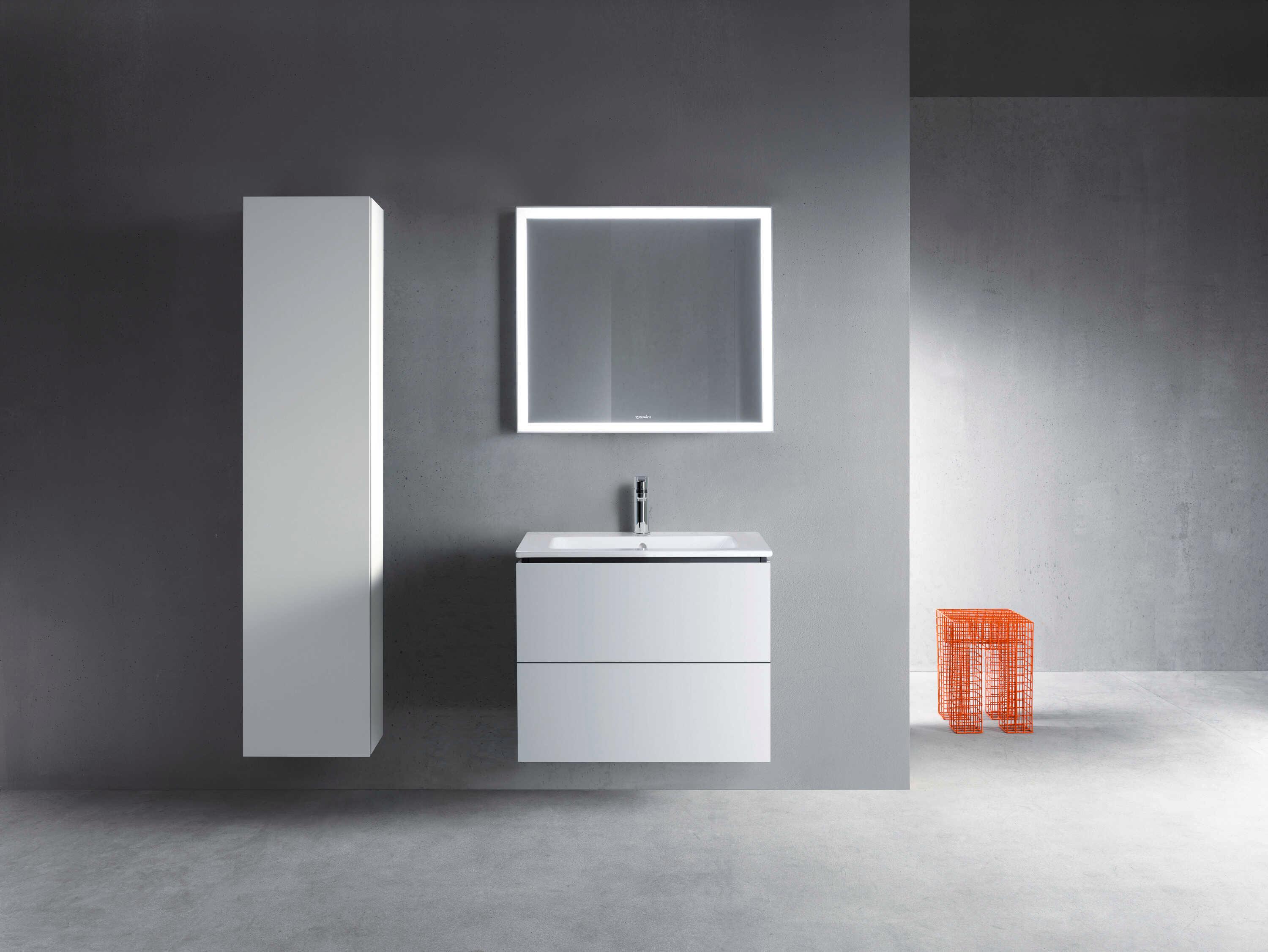 Duravit L-cube 32'' Two Drawer White Matt Wall-Mounted Vanity Unit