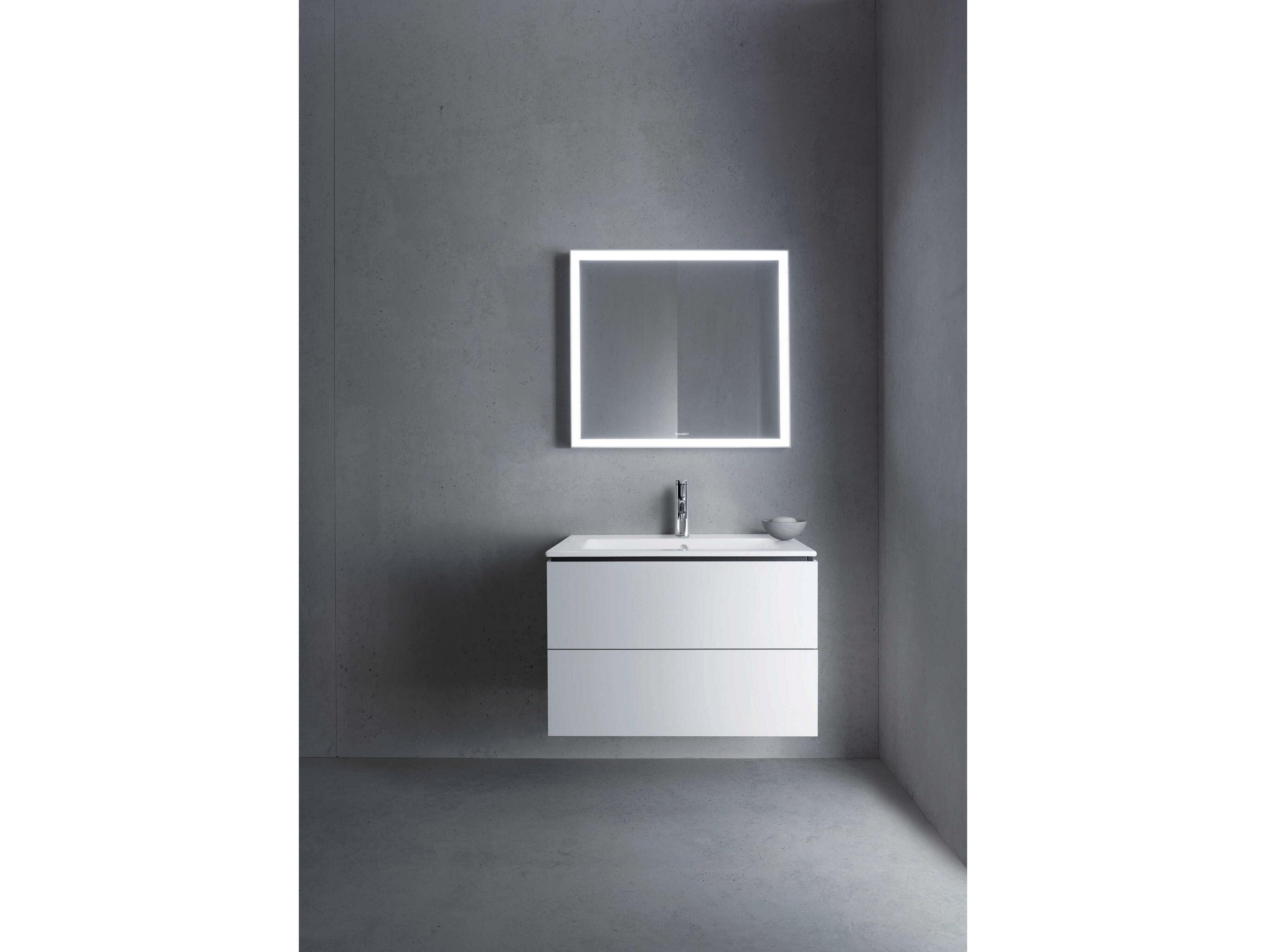 Duravit L-cube 32'' Two Drawer White Matt Wall-Mounted Vanity Unit
