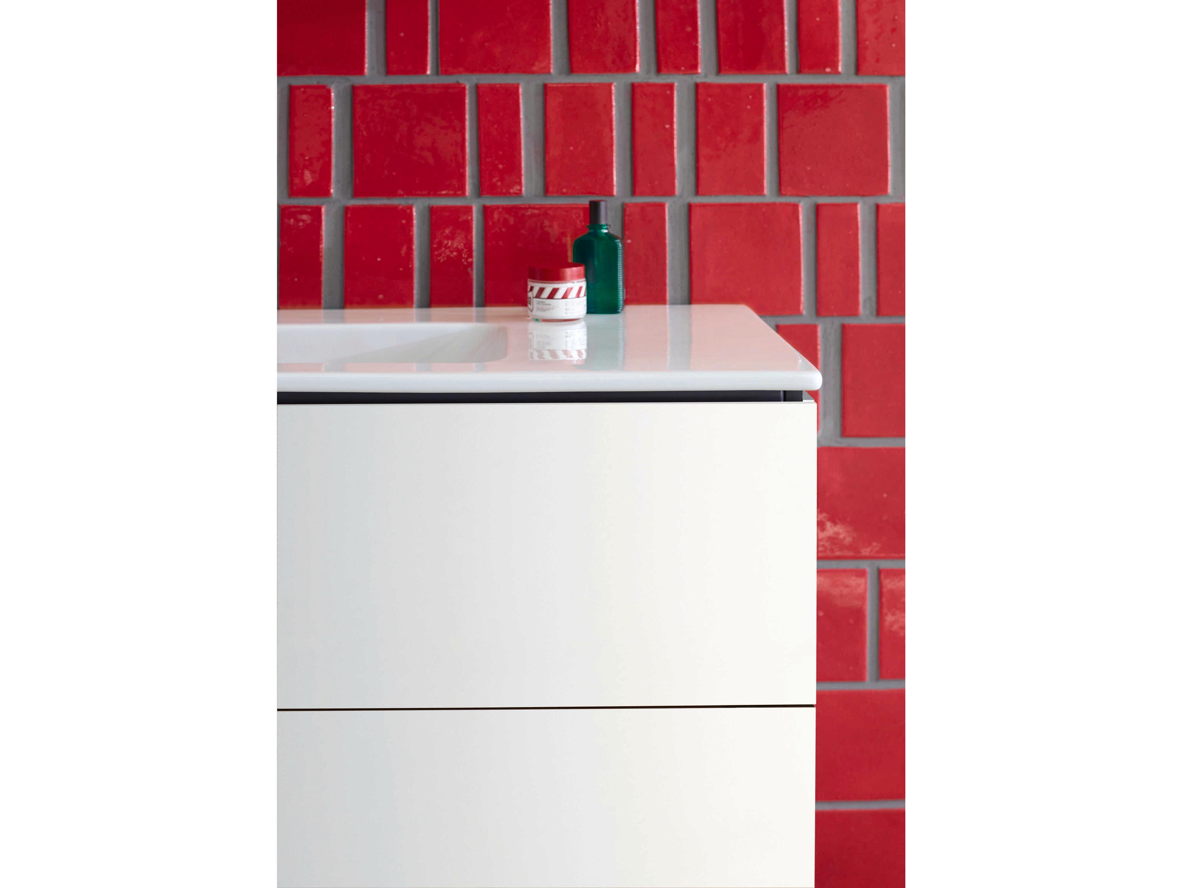 Duravit L-cube 48'' Two Drawer White Matt Wall-Mounted Vanity Unit