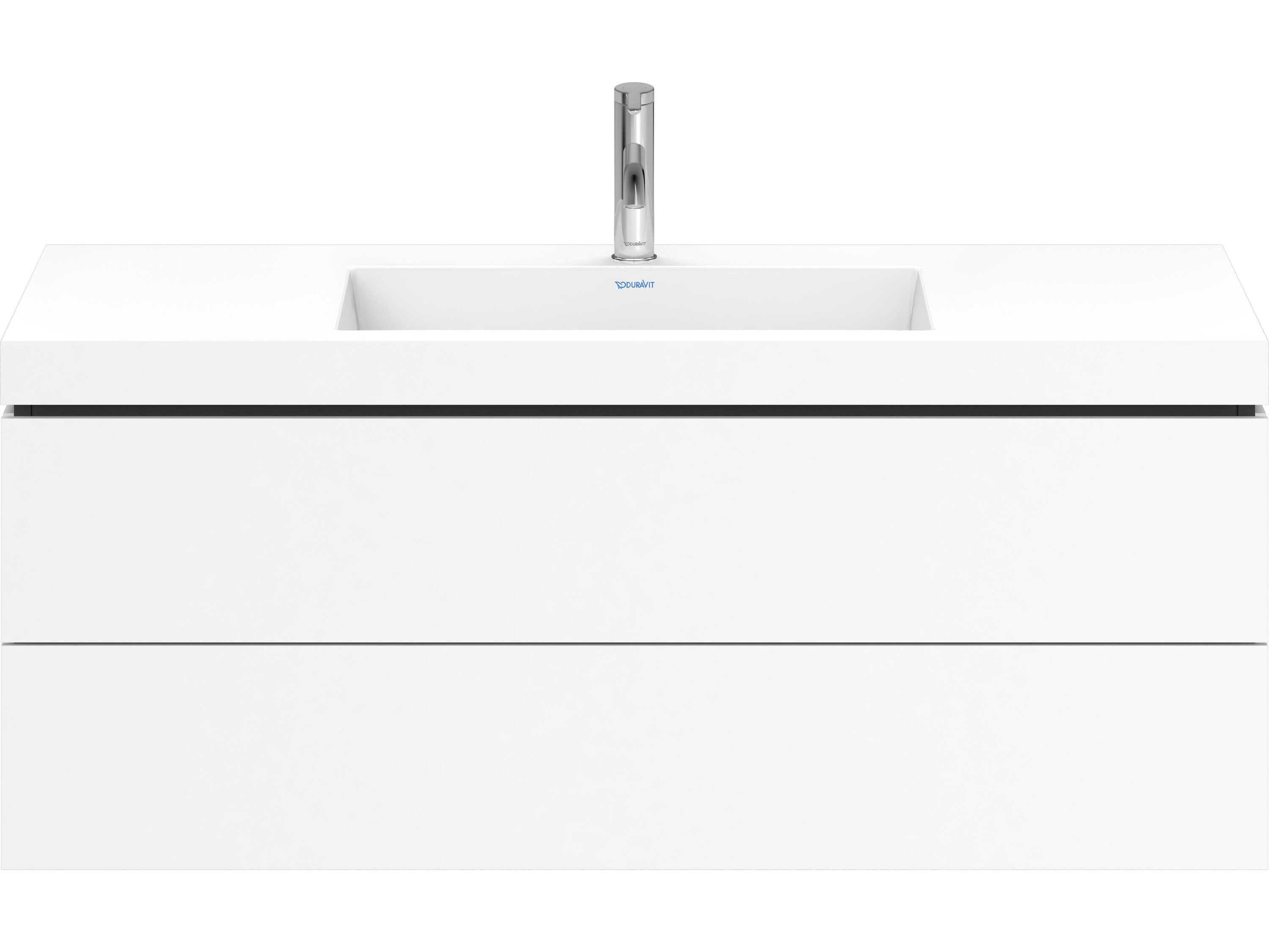 Duravit L-cube 47'' Two Drawer White Matt Wall-Mounted Vanity Unit