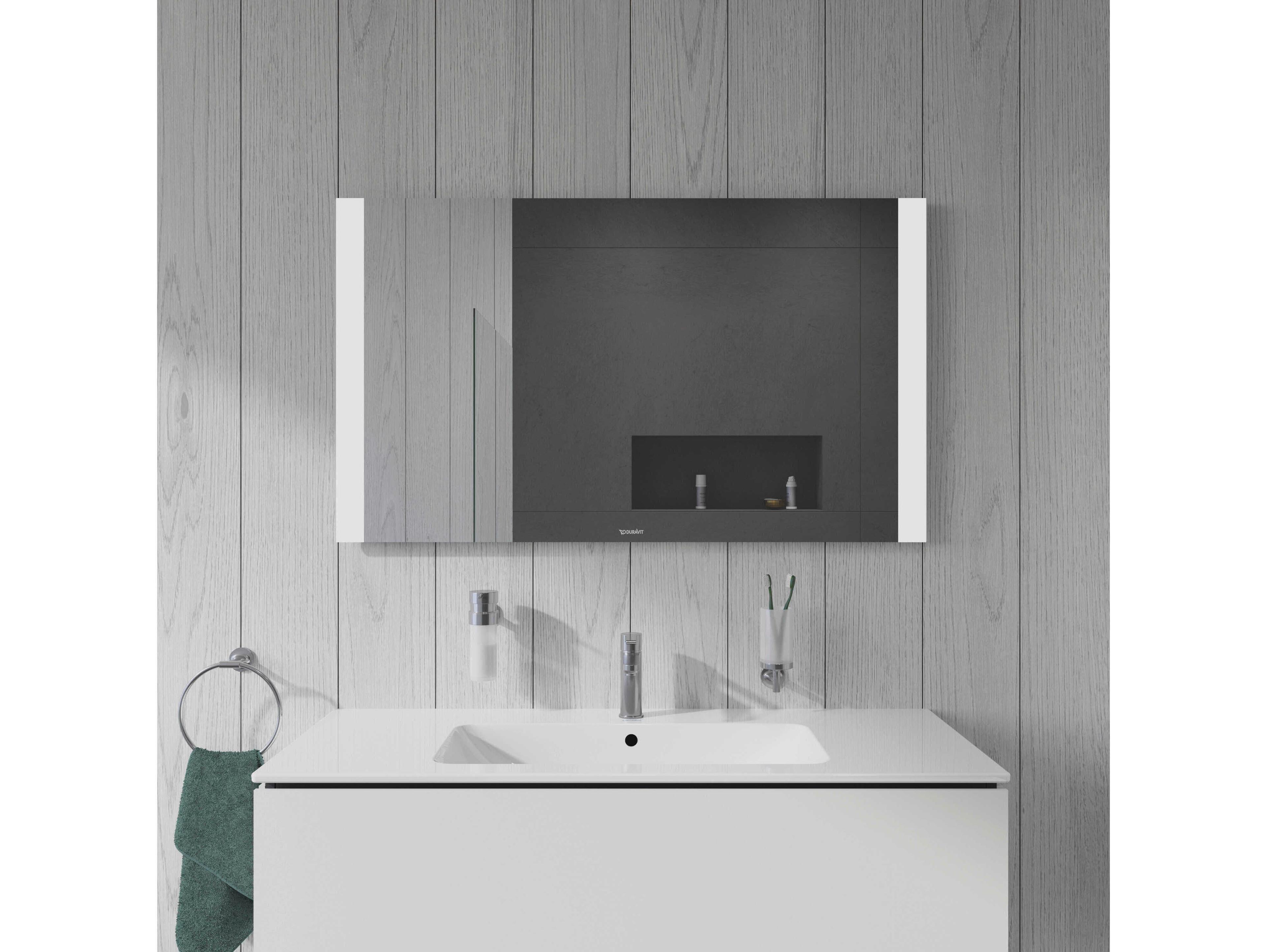 Duravit Light & Mirror 47'' White Matt  Side-Edge Lighting LED Mirror - With Sensor Switch