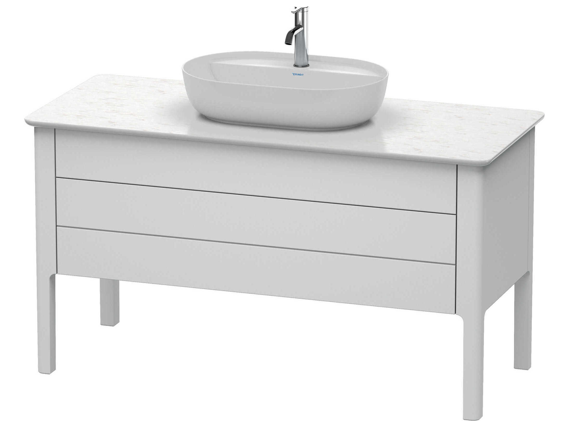 Duravit Luv 53'' White Satin Matt Freestanding Vanity Unit