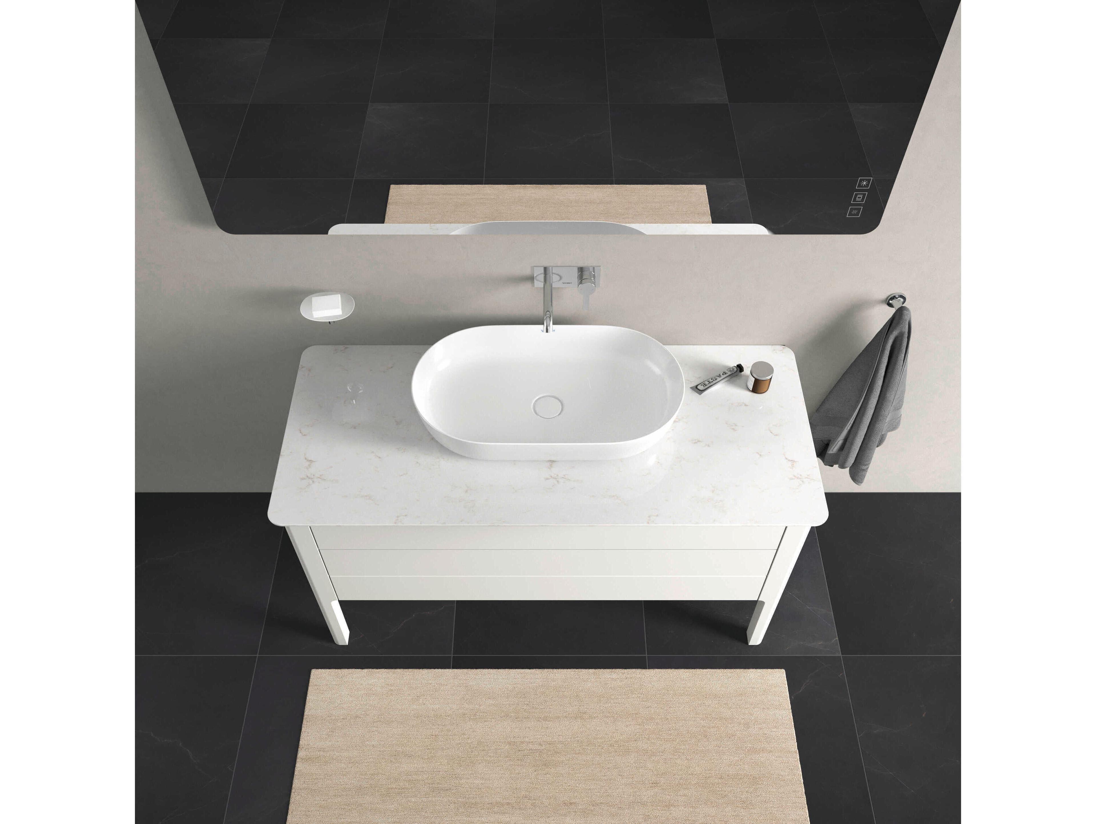 Duravit Luv 53'' White Satin Matt Freestanding Vanity Unit