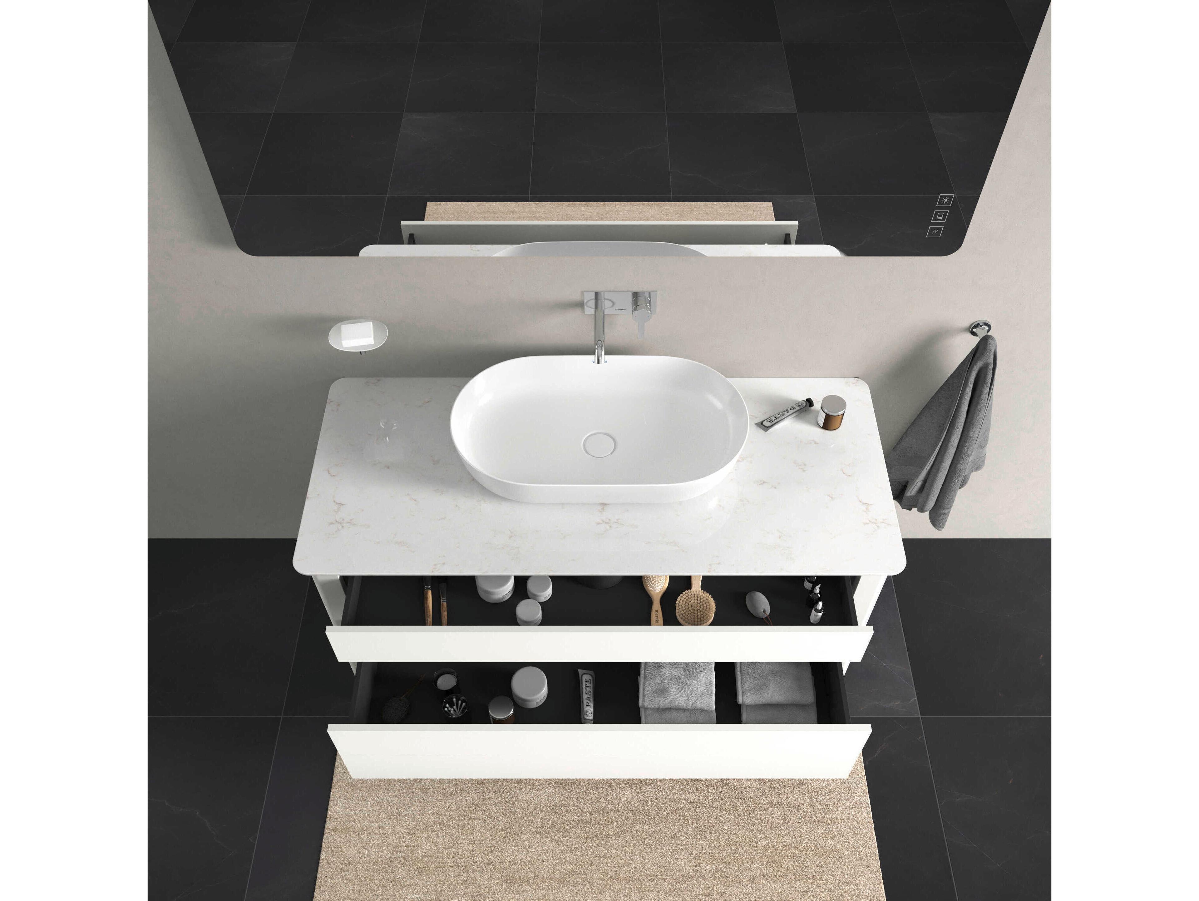 Duravit Luv 53'' White Satin Matt Freestanding Vanity Unit