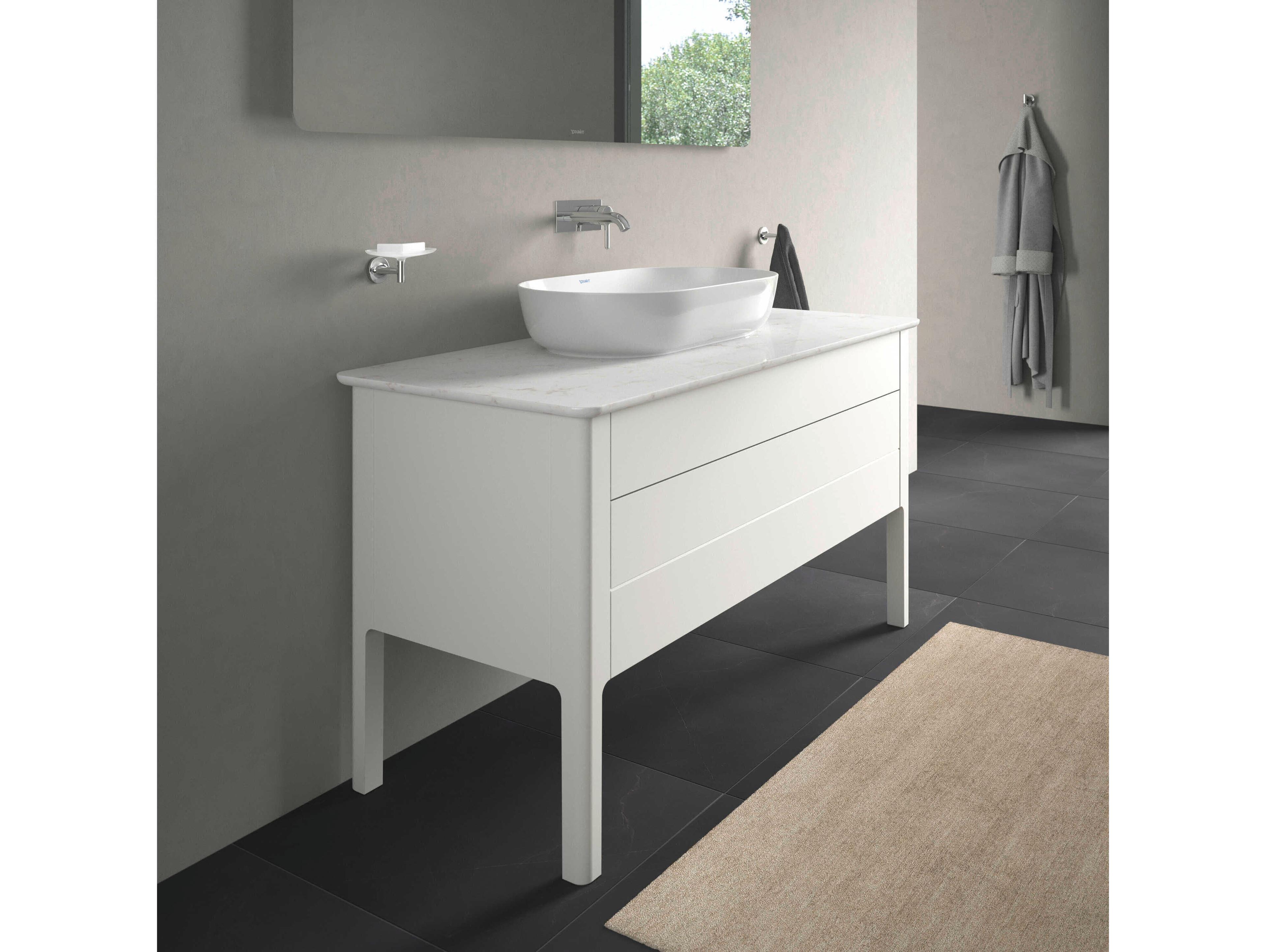 Duravit Luv 53'' White Satin Matt Freestanding Vanity Unit