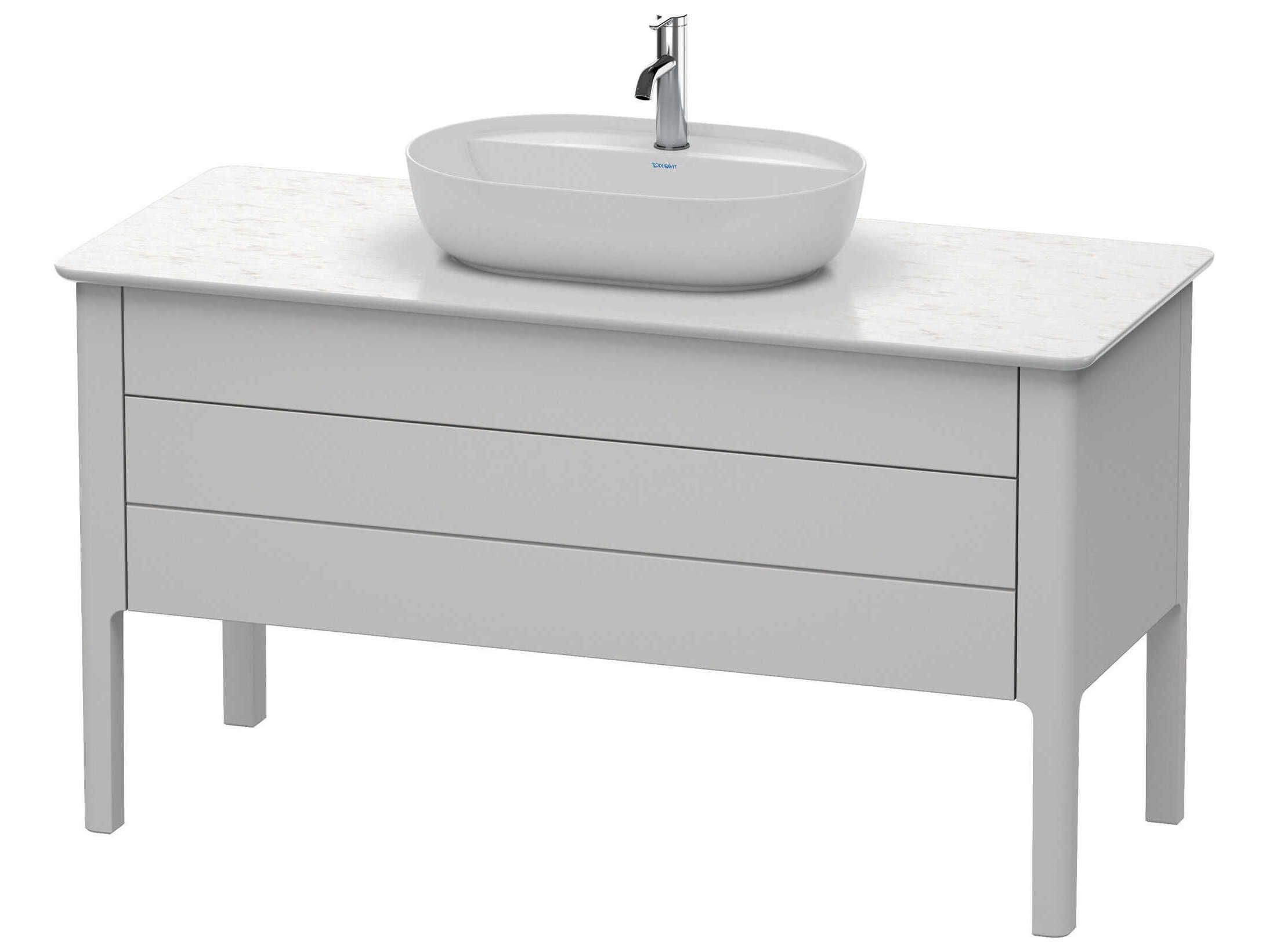 Duravit Luv 53'' Nordic White Satin Matt Freestanding Vanity Unit