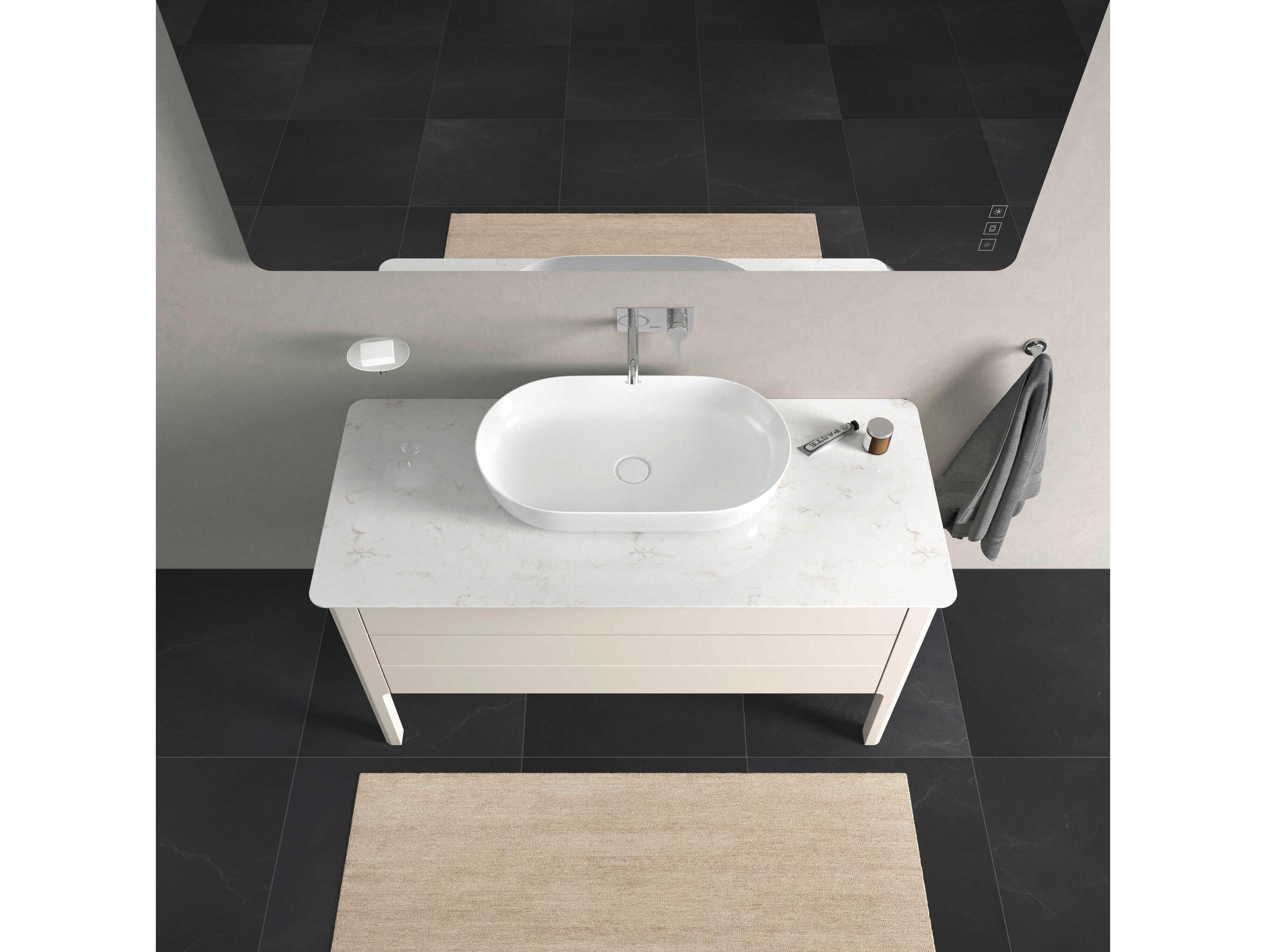 Duravit Luv 53'' Nordic White Satin Matt Freestanding Vanity Unit