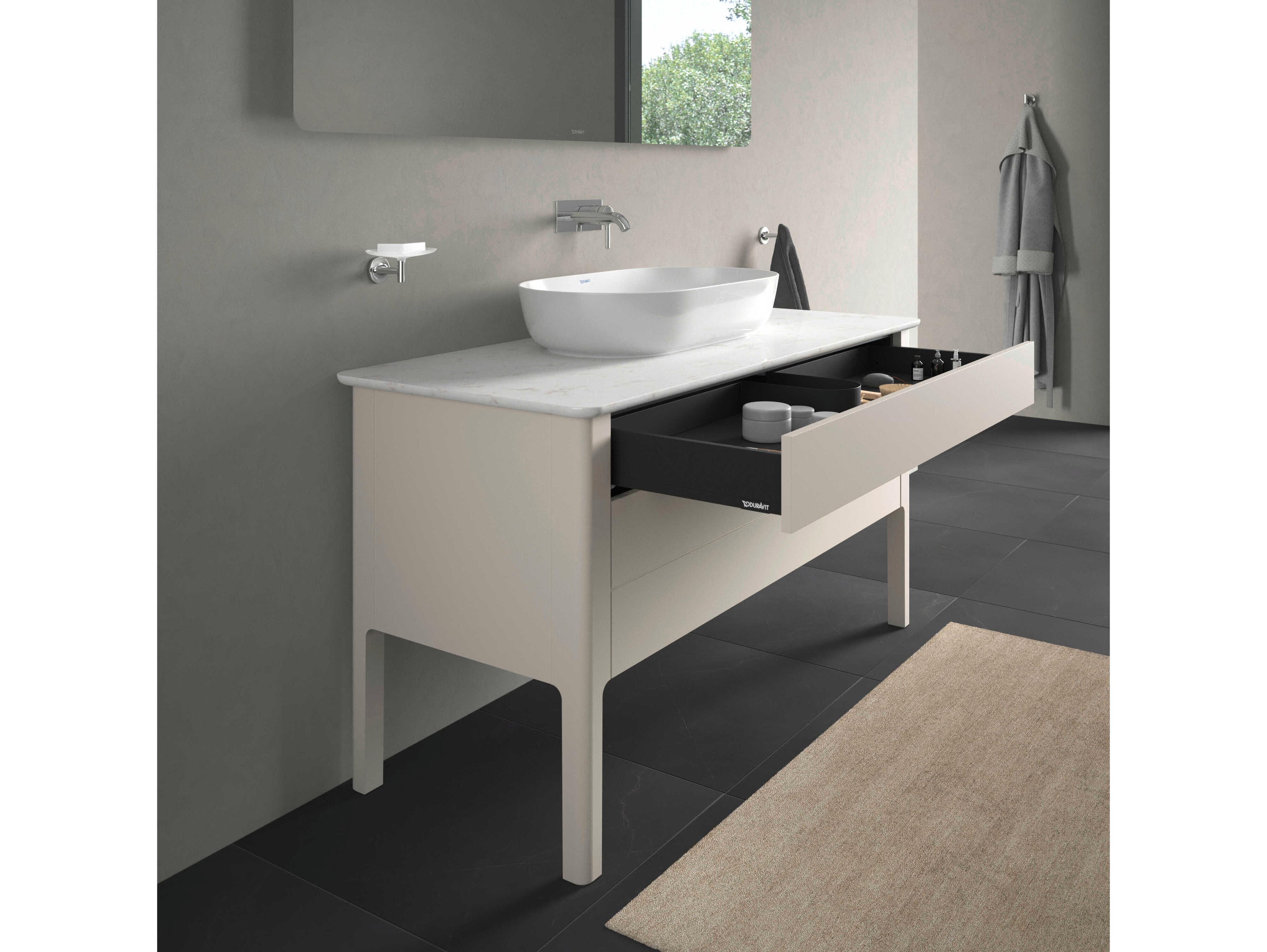 Duravit Luv 53'' Nordic White Satin Matt Freestanding Vanity Unit