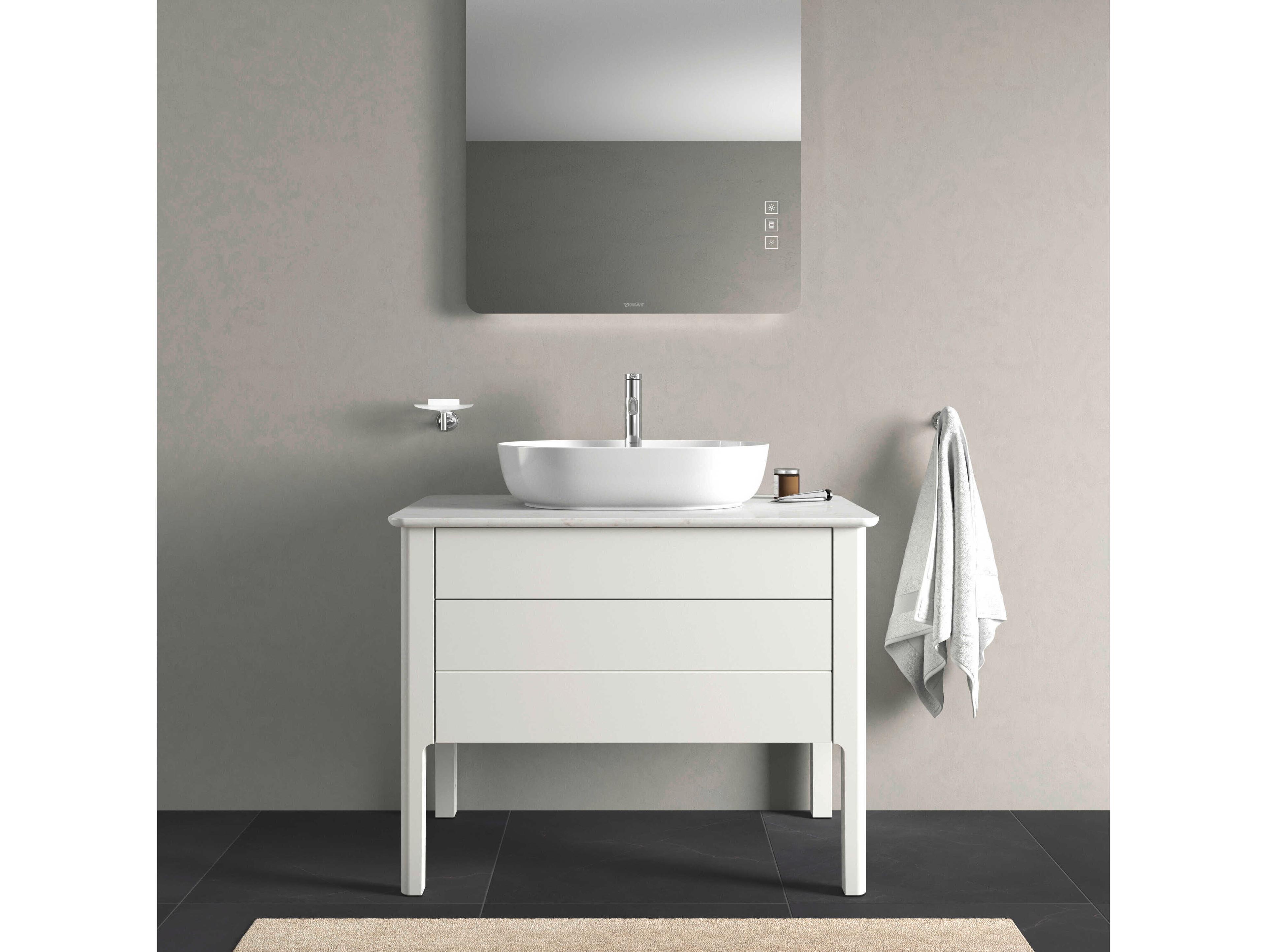 Duravit Luv 37'' White Satin Matt Freestanding Vanity Unit