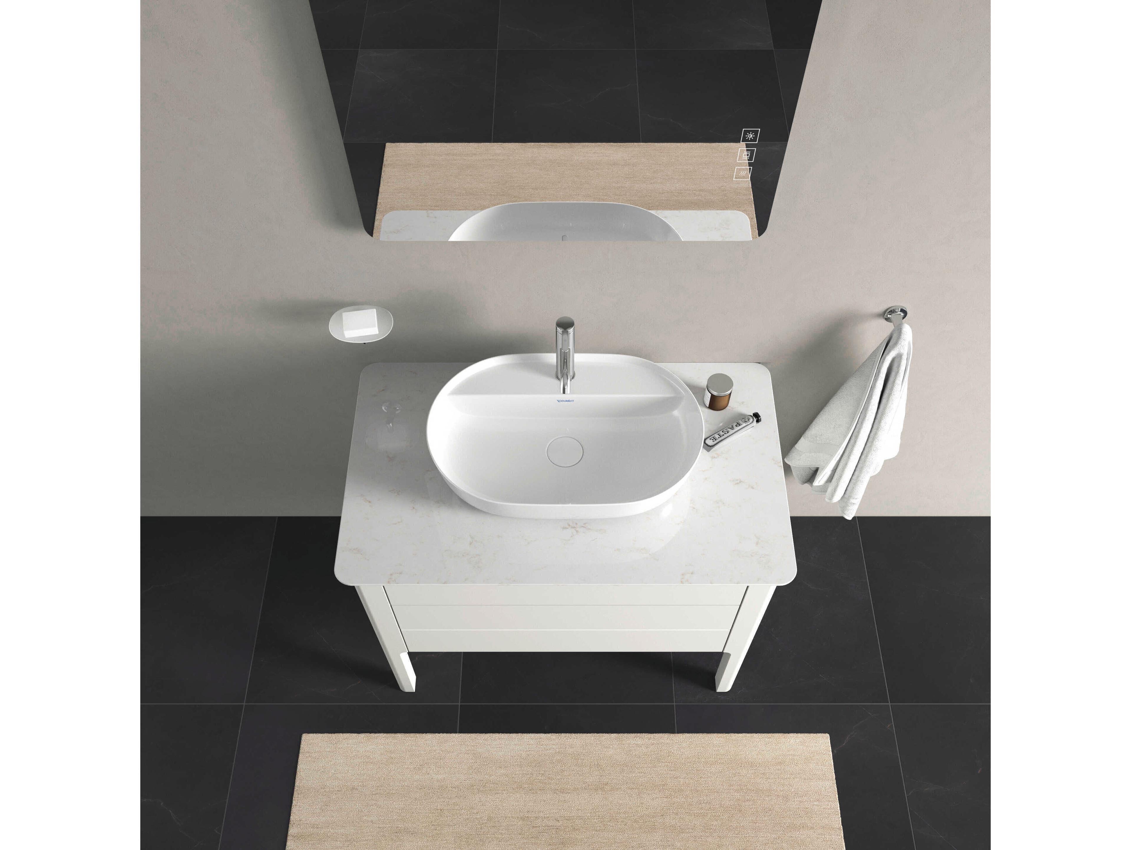 Duravit Luv 37'' White Satin Matt Freestanding Vanity Unit