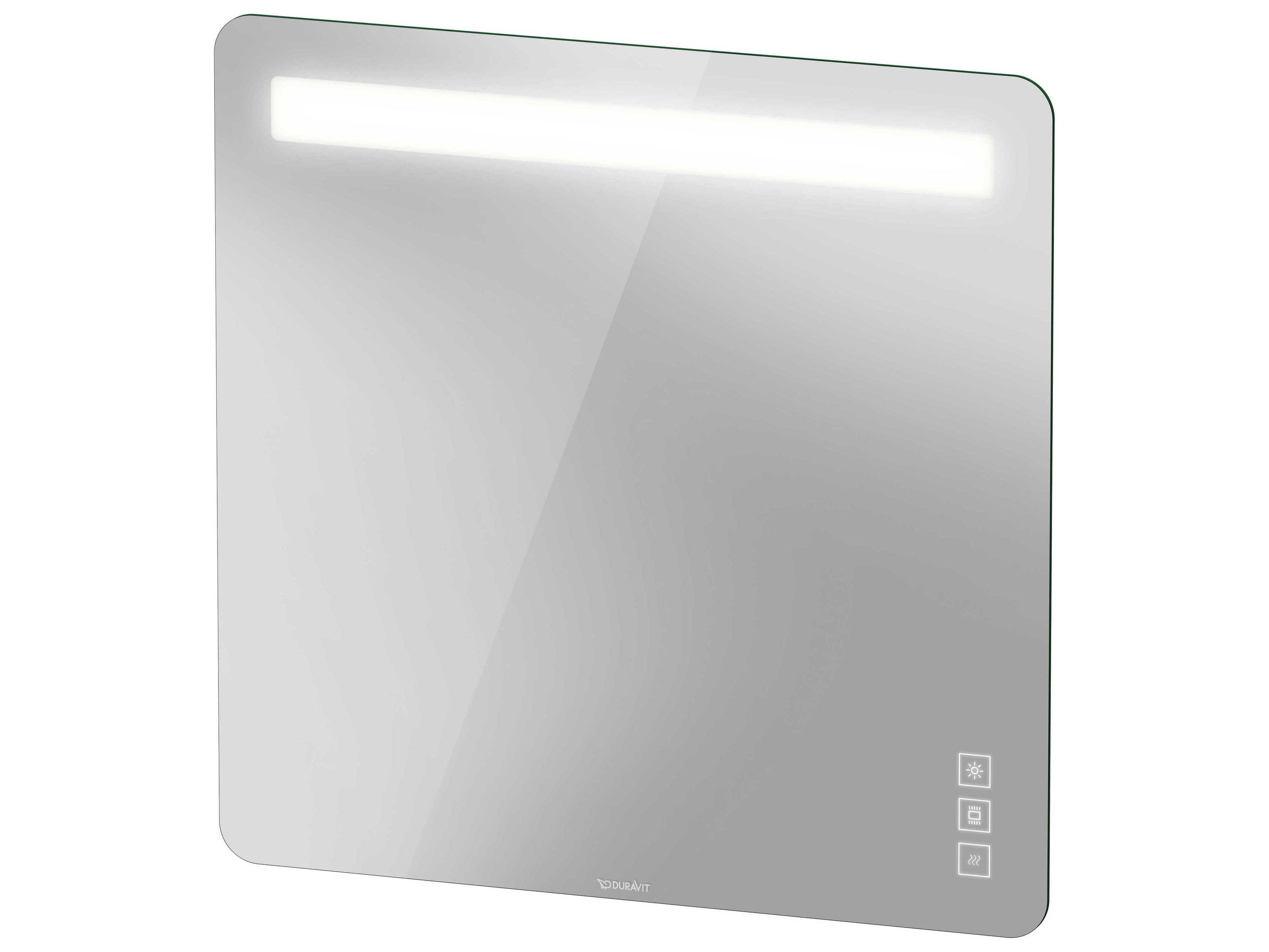 Duravit Luv 32'' Square White Aluminium Sensor- Control LED Mirror