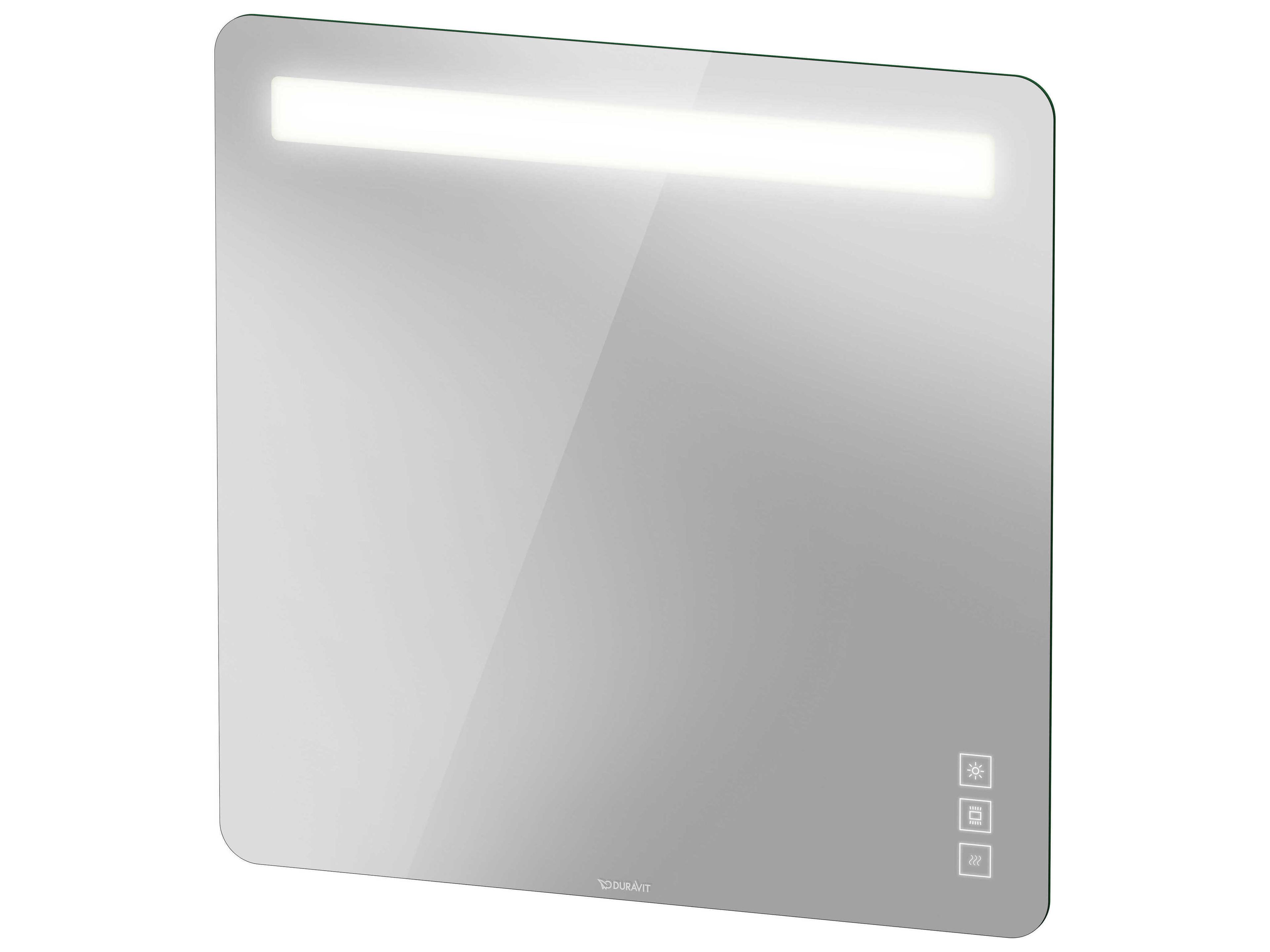Duravit Luv 32'' Square White Aluminium Sensor- Control LED Mirror