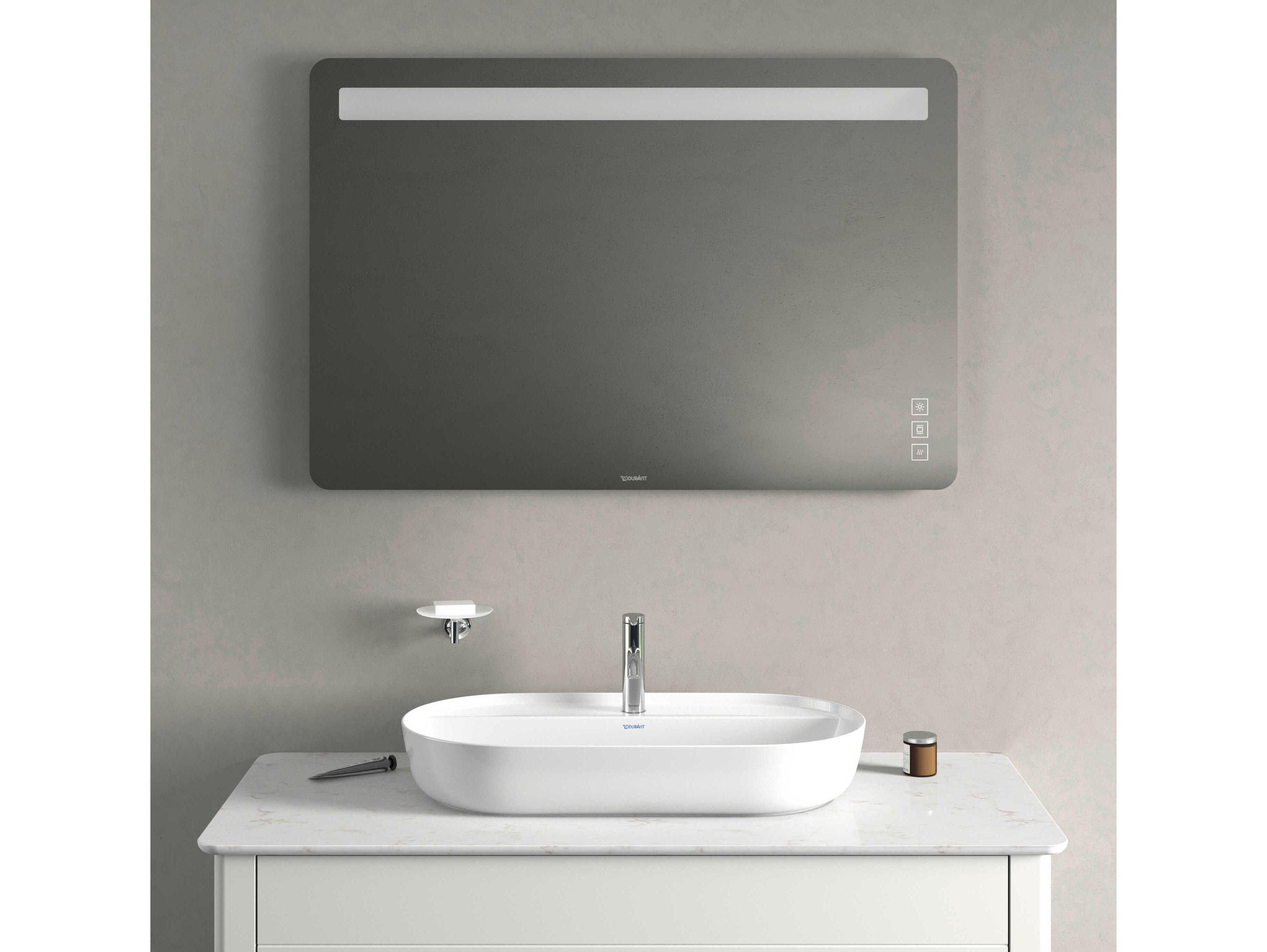 Duravit Luv 47'' White Aluminium Sensor- Control LED Mirror