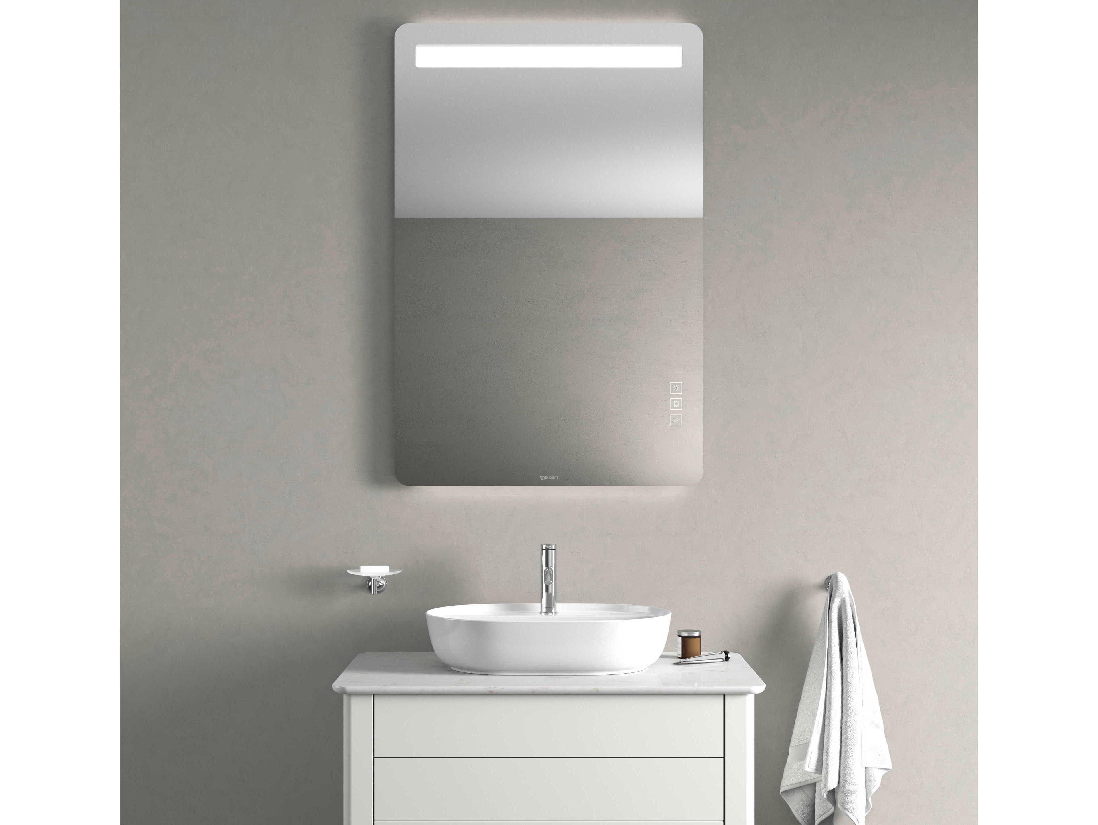 Duravit Luv 32'' White Aluminium Sensor- Control LED Mirror