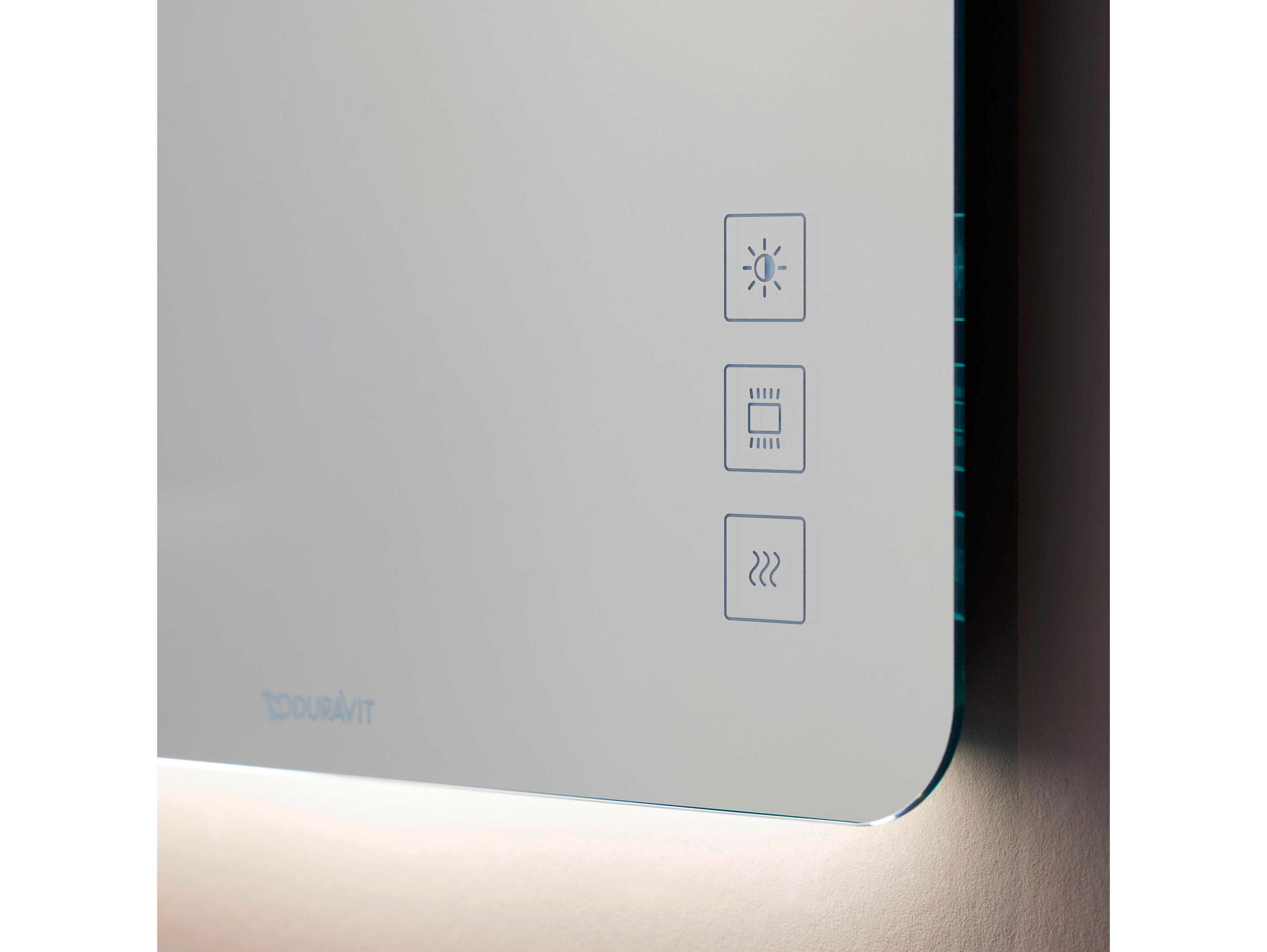 Duravit Luv 47'' Square White Aluminium Sensor- Control LED Mirror