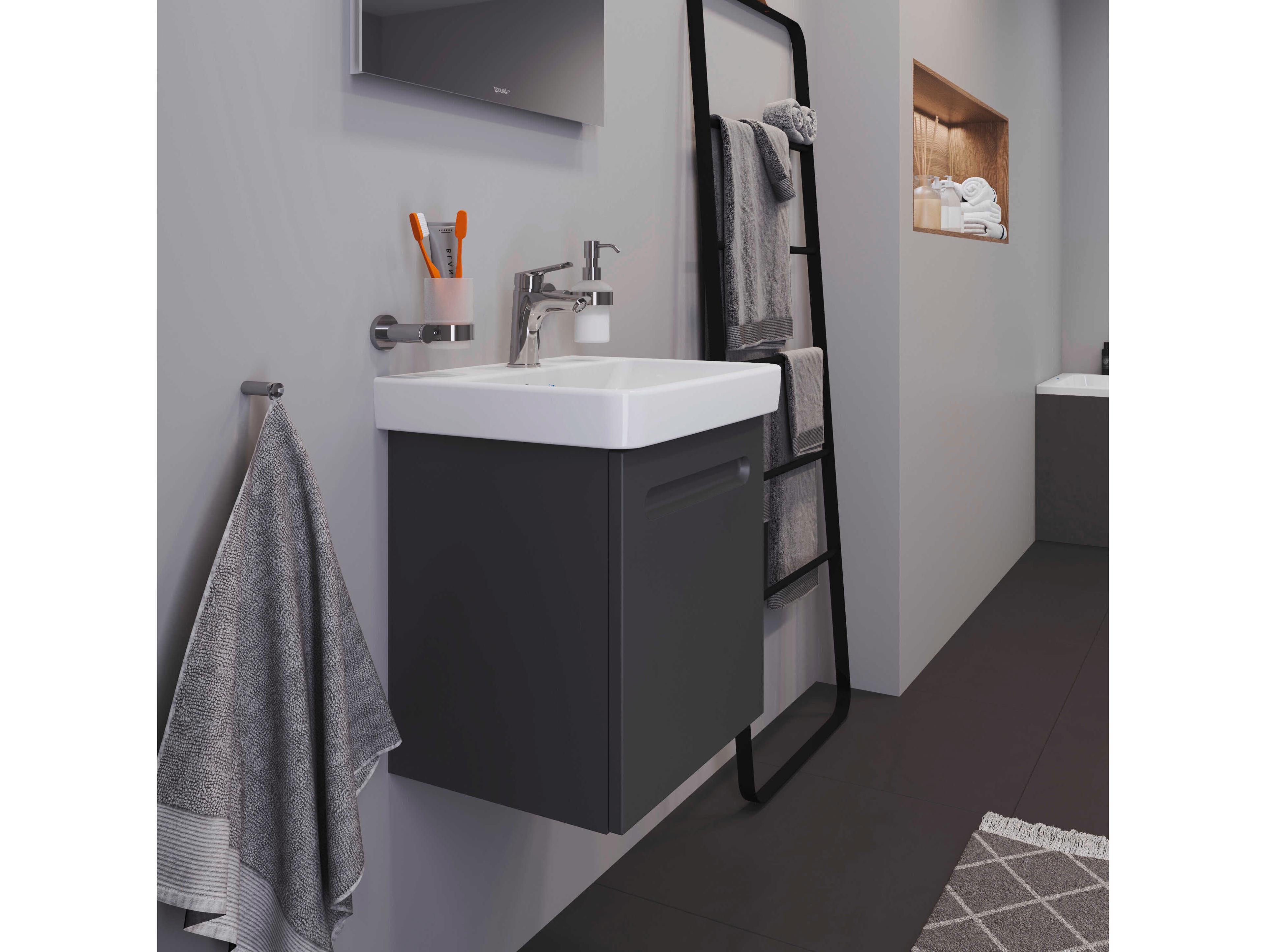 Duravit Duravit No.1 17'' Graphite Matt Wall-Mounted Vanity - Left Hinge