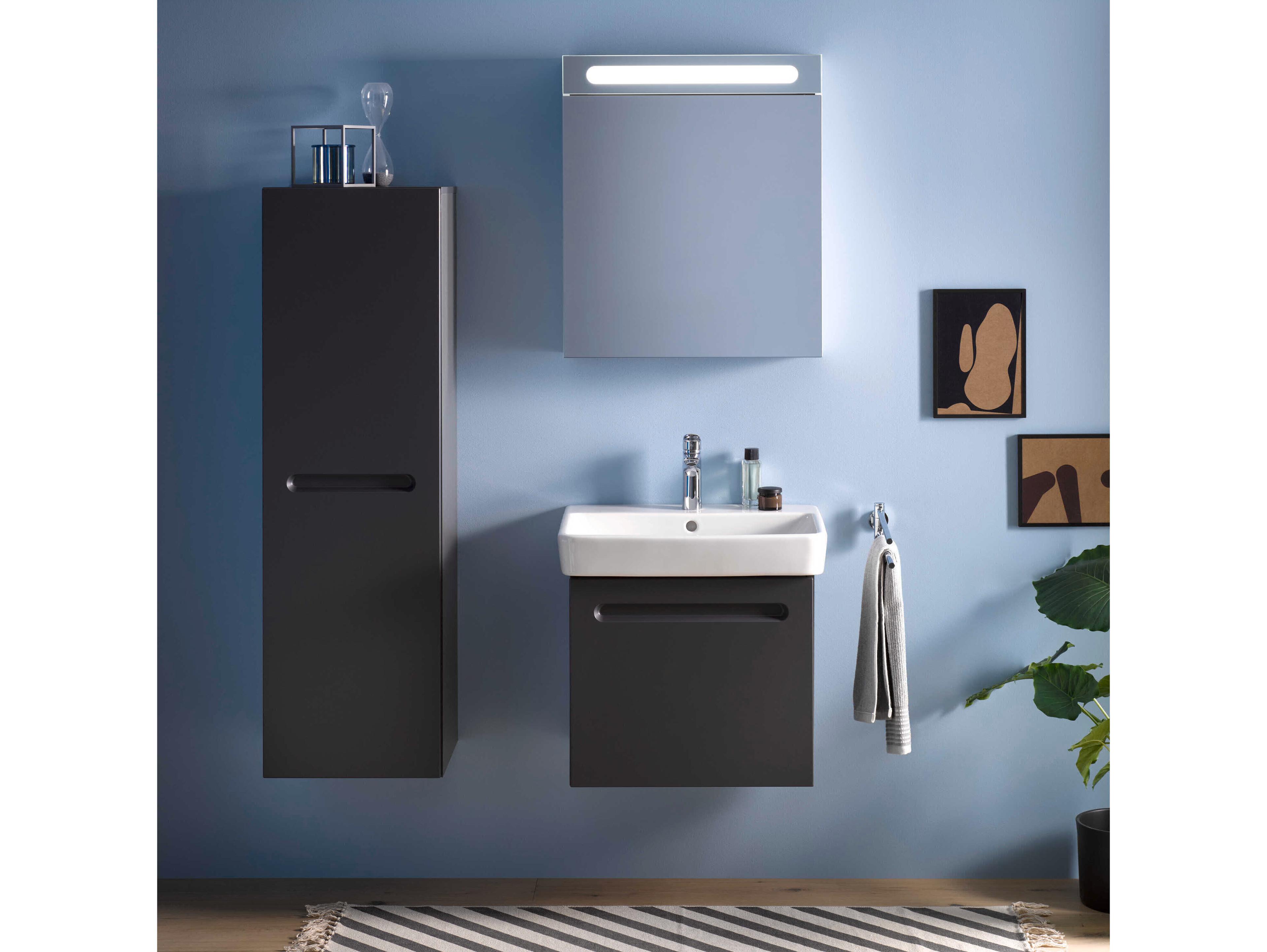 Duravit Duravit No.1 23'' Graphite Matt Wall-Mounted Vanity