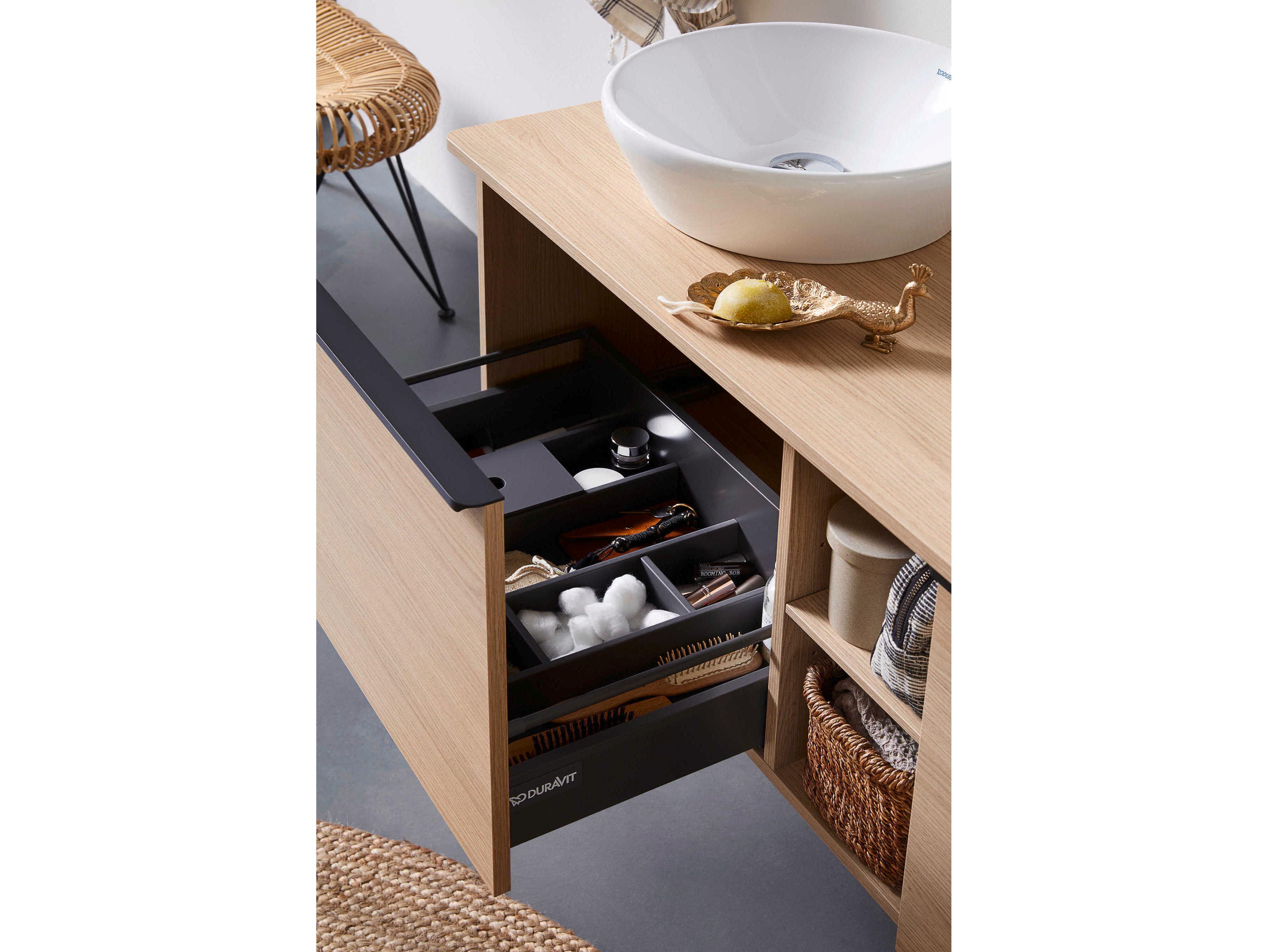 Duravit Furniture Accessories 5'' Composite Black Compartment