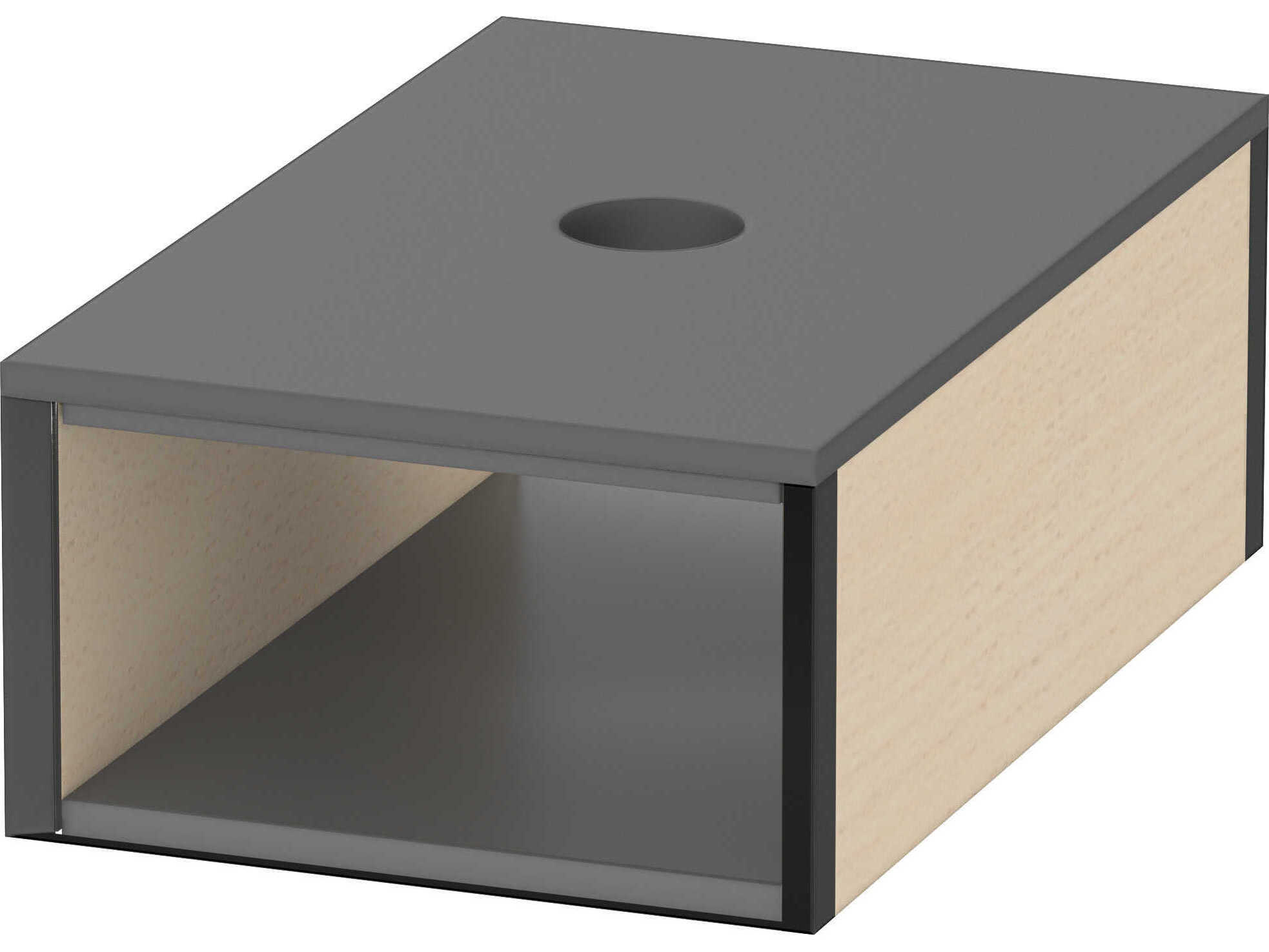 Duravit Furniture Accessories 4'' Maple Black Compartment Drawer