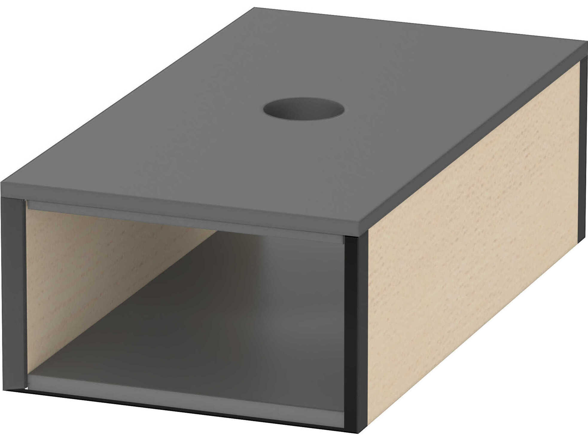 Duravit Furniture Accessories 4'' Maple Black Compartment Drawer