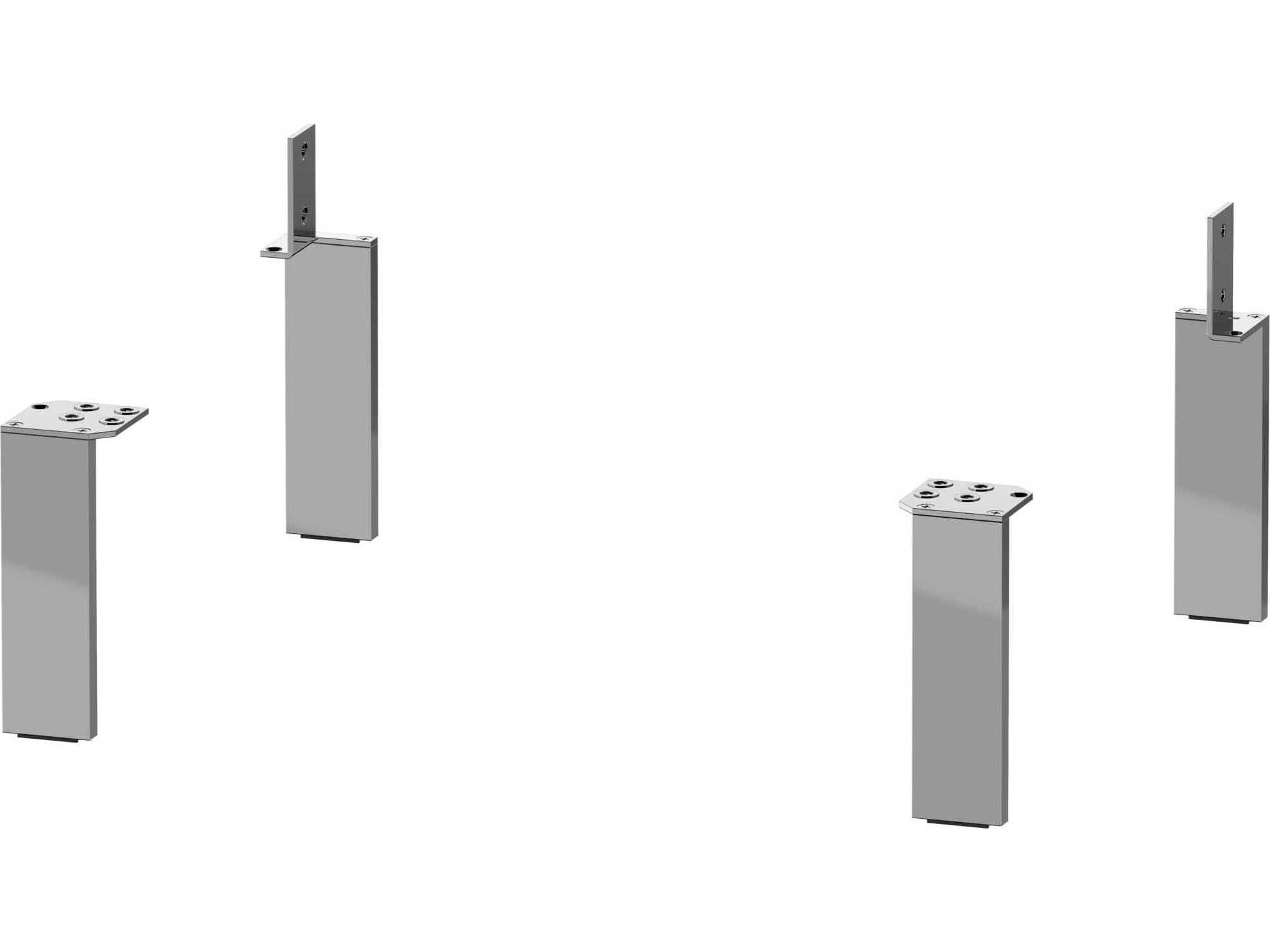 Duravit Universal Chrome High Gloss 4 Pcs Accent Legs