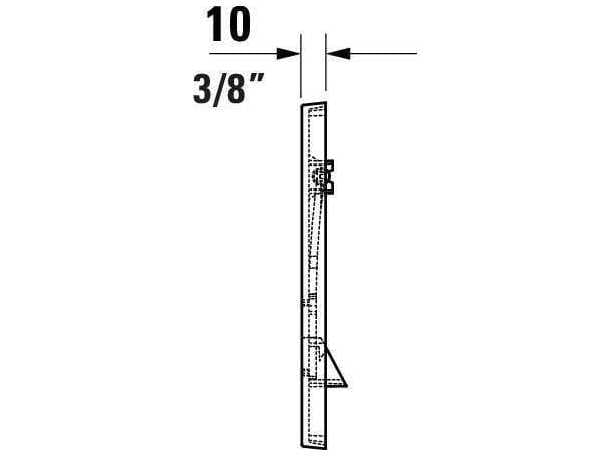 Duravit Durasystem 9'' Chrome Mechanical Flush Plate