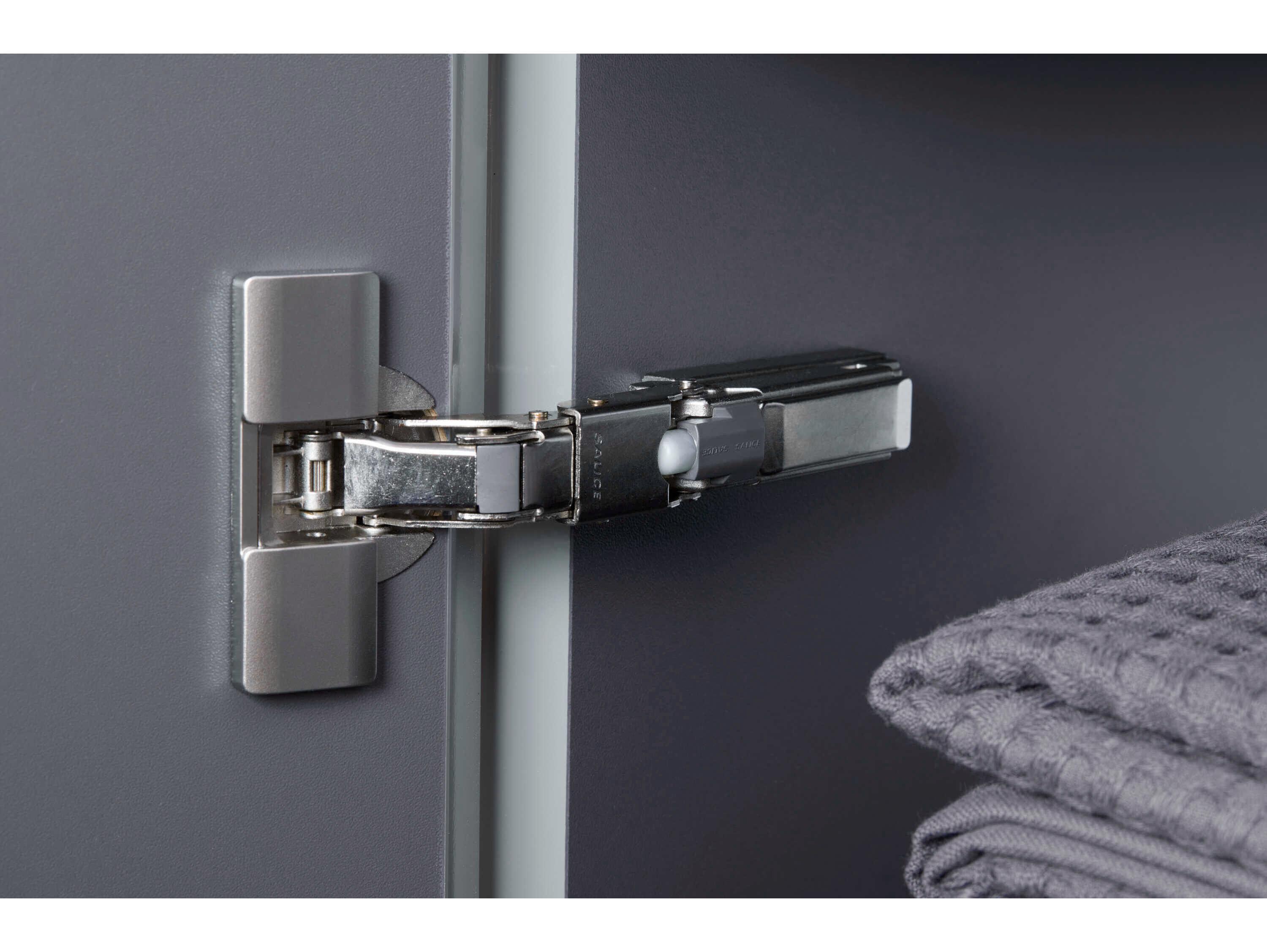 Duravit White Tulip 16'' Stone Gray Satin Matte Wall-Mounted Vanity Unit- Left Hand Hinge