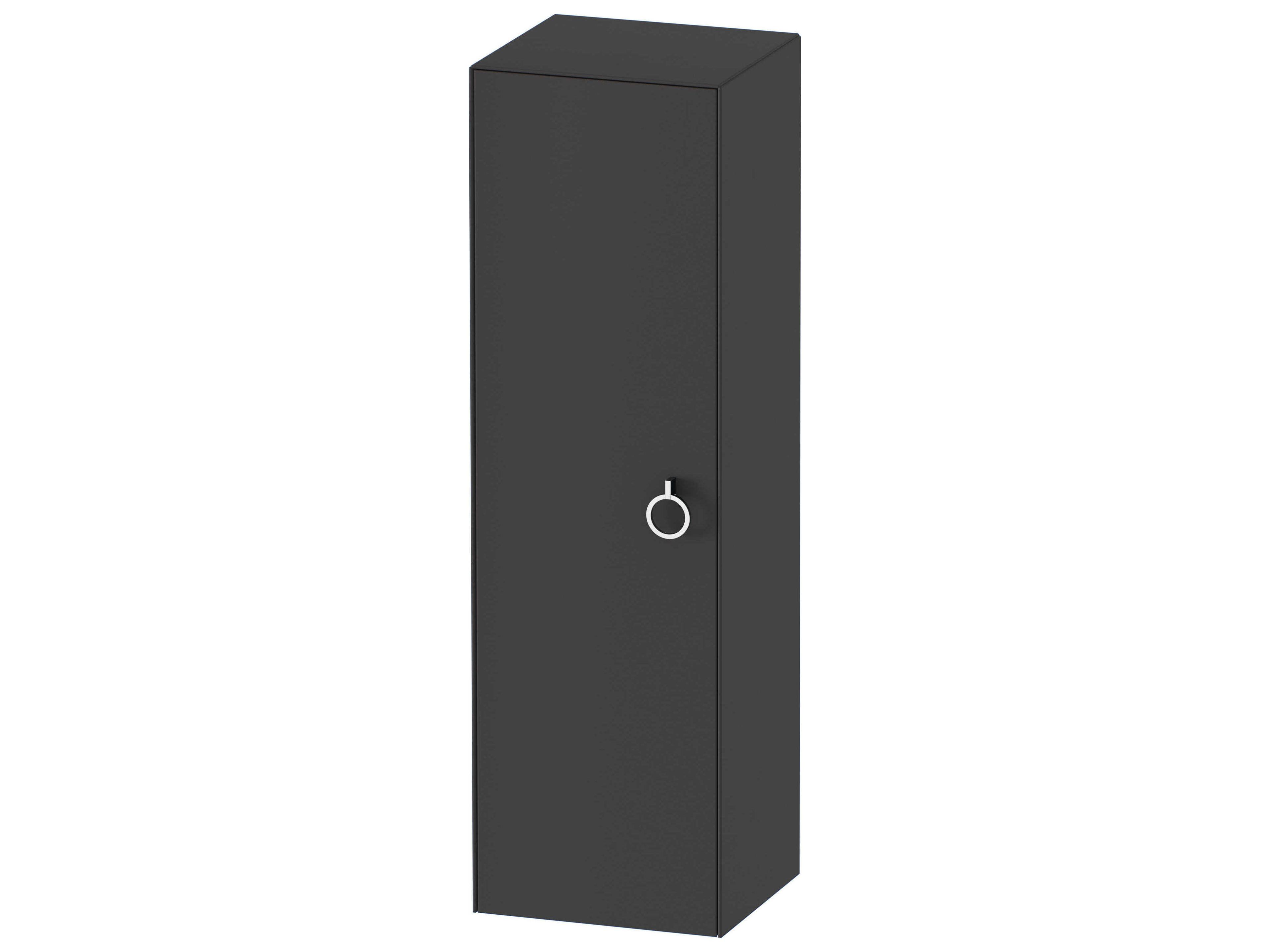 Duravit White Tulip 16'' Graphite Satin Matte Wall-Mounted Vanity Unit - Left Hand Hinge