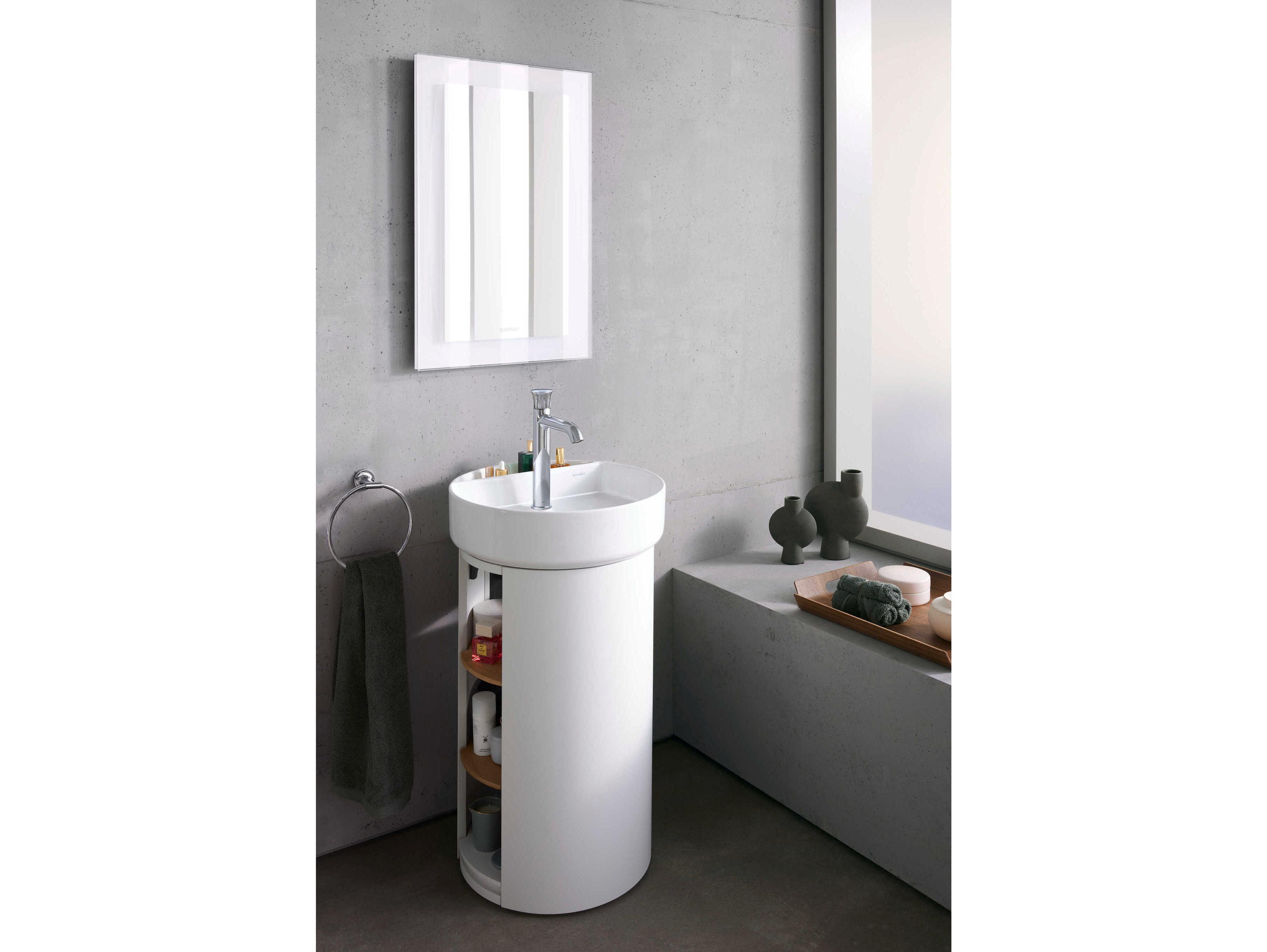 Duravit White Tulip 18'' White Wall Mirror