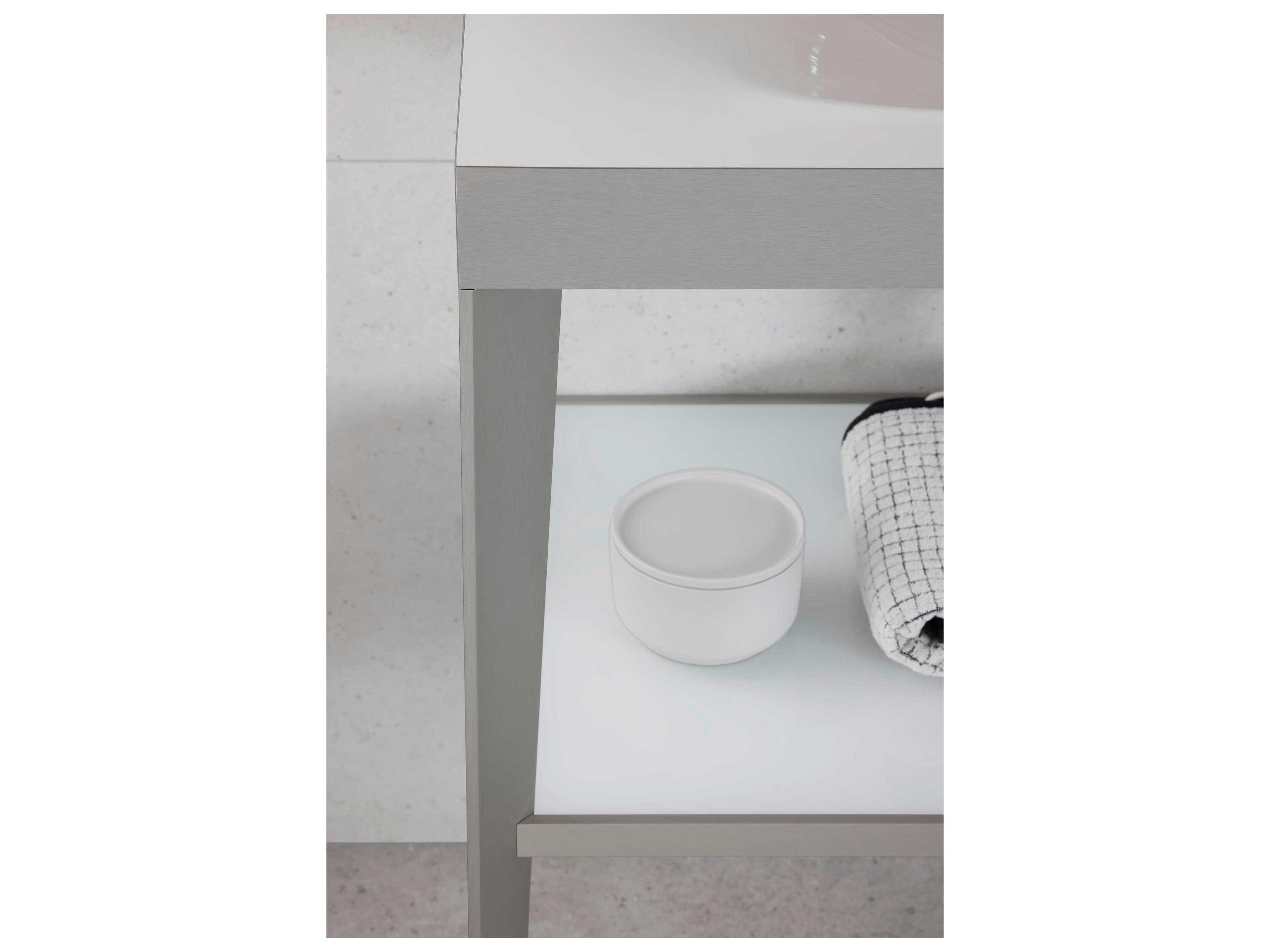 Duravit Xviu 32'' Black Set with Metal Console