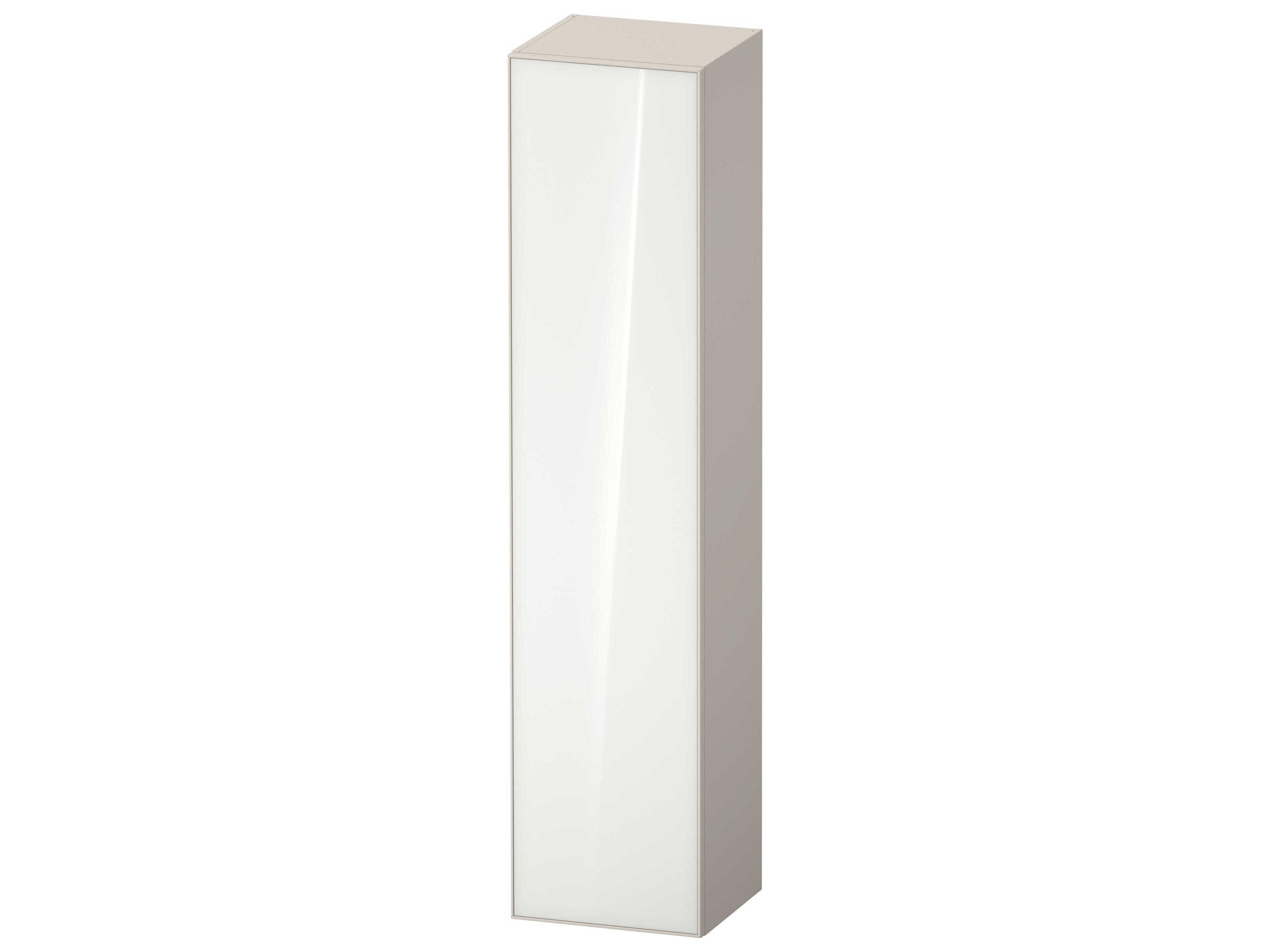 Duravit Zencha 16'' White/Taupe Super Matt Wall-Mounted Cabinet - Left Hand Hinge