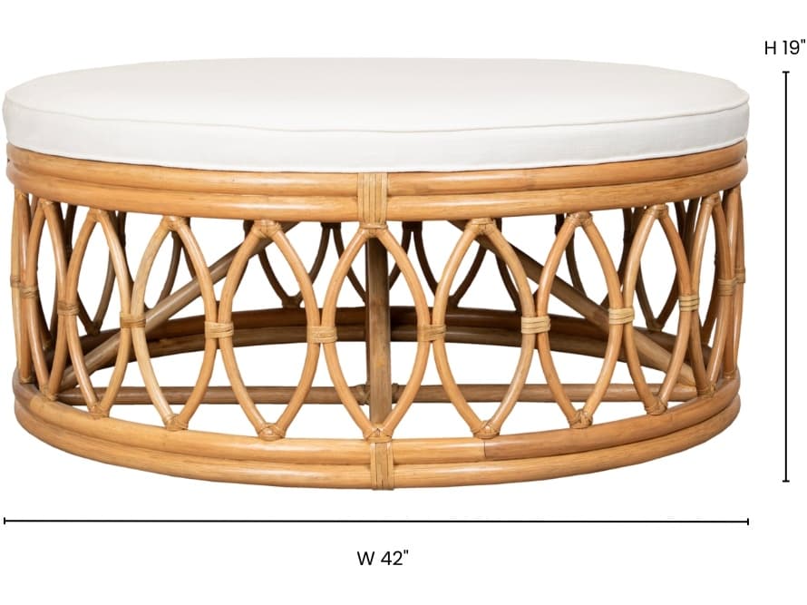 David Francis Lillian Cocktail Ottoman