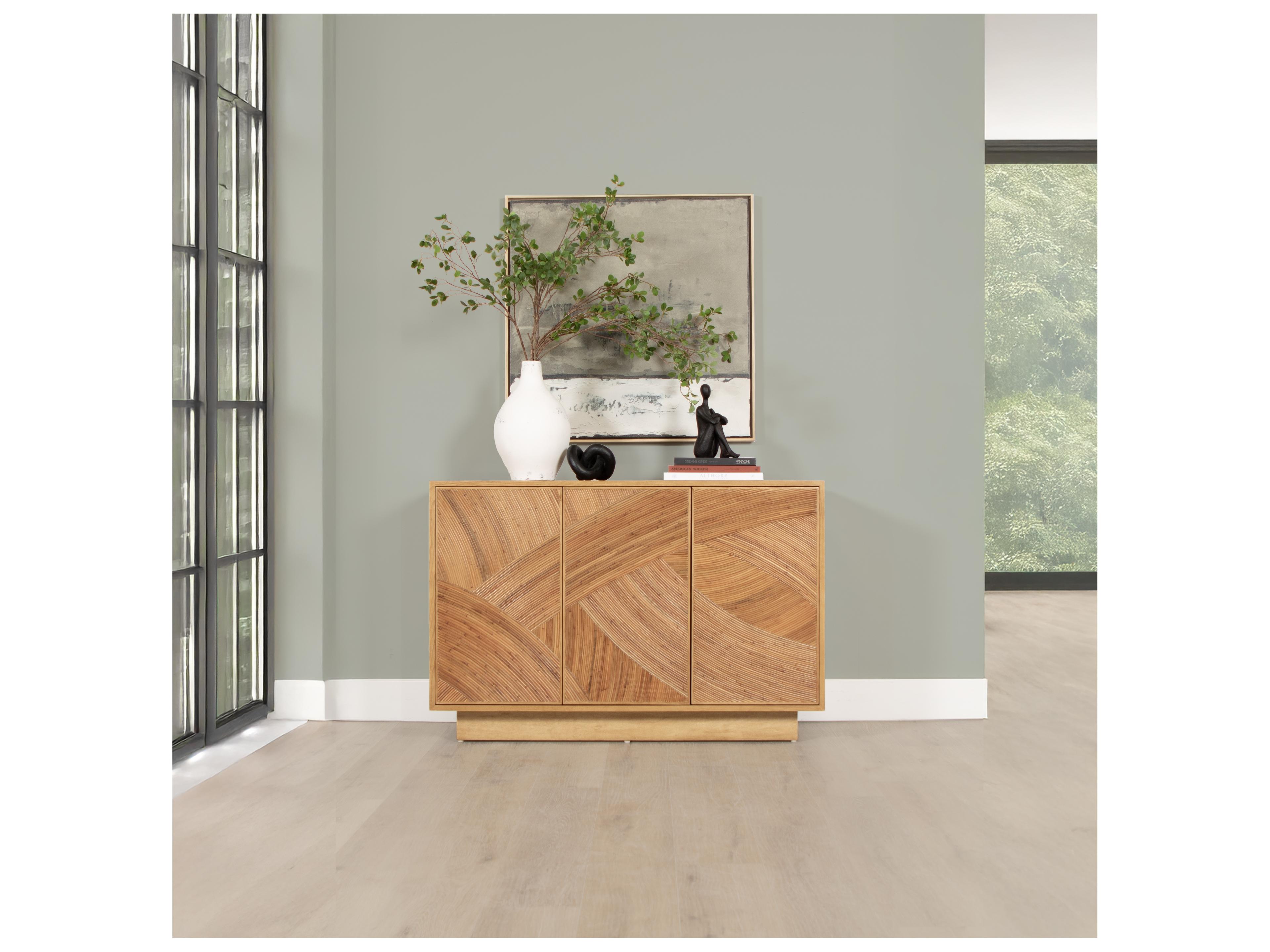 Swirl All Options Natural Rattan Accent Chest