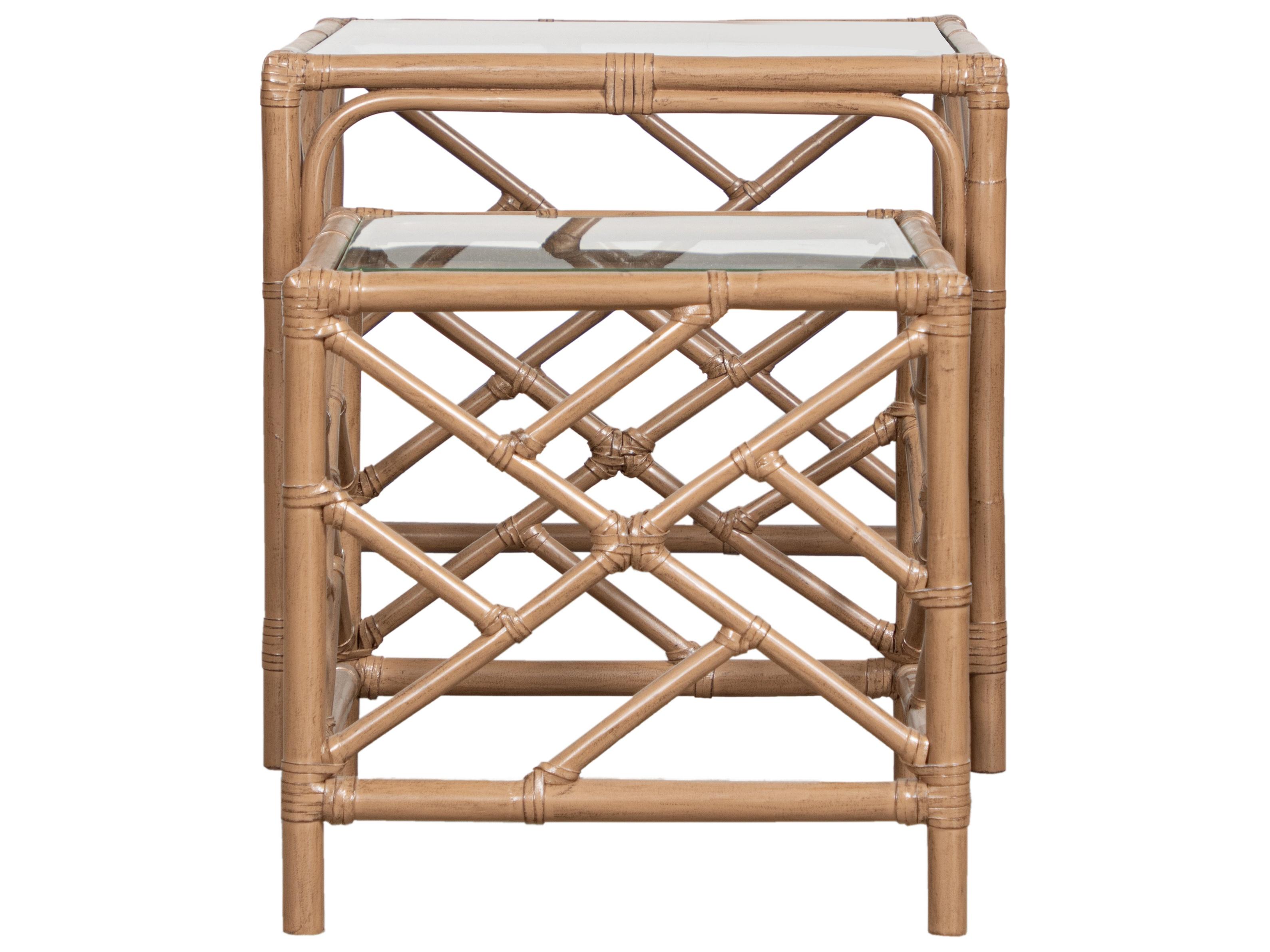 Chippendale Square Glass All Options End Table