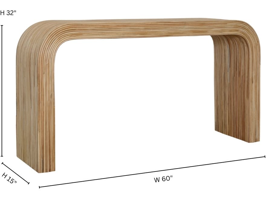 Bahia Rectangular Rattan Collection Es Console Table
