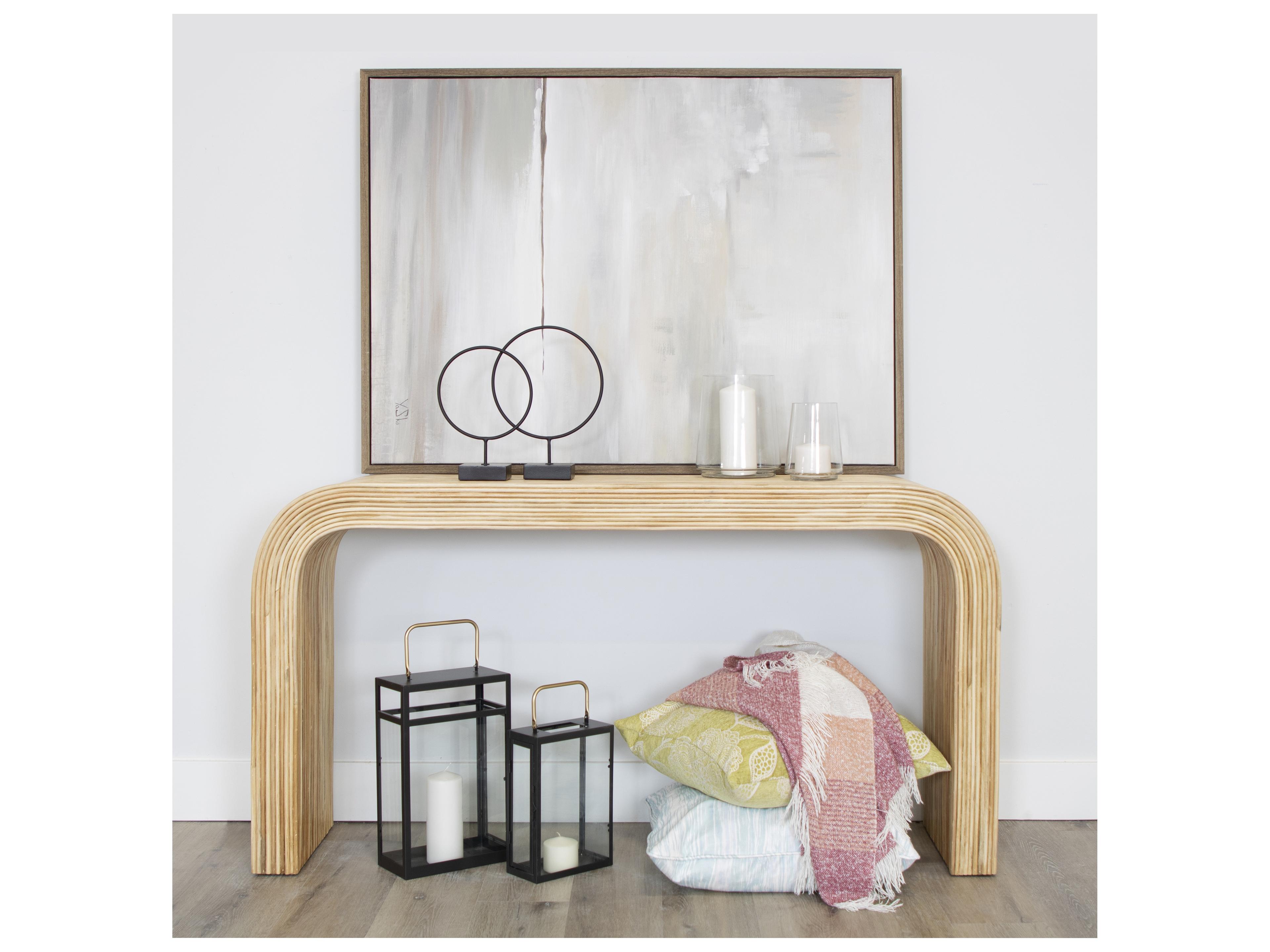 Bahia Rectangular Rattan Collection Es Console Table