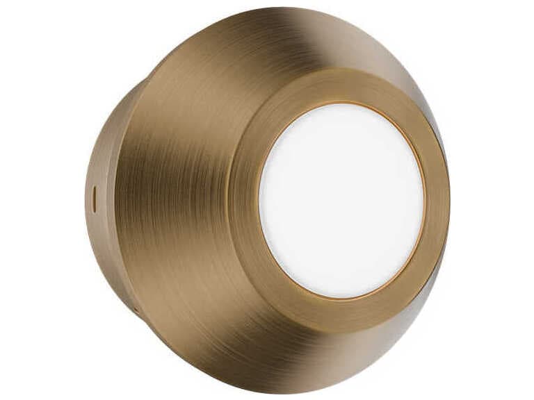 dweLED by WAC Lighting Flipside 1-Light Aged Brass Wall Sconce