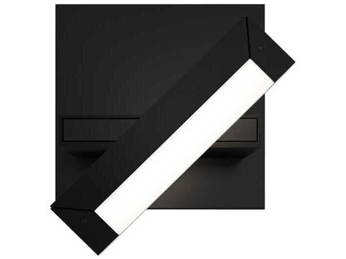 dweLED by WAC Lighting Mantel 1-Light Black Wall Sconce