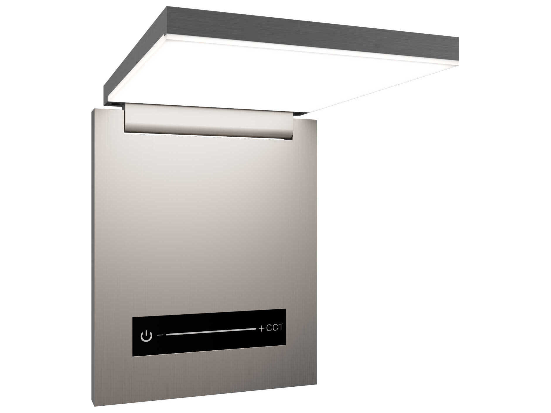 dweLED by WAC Lighting Flapp 1-Light Brushed Nickel Wall Sconce