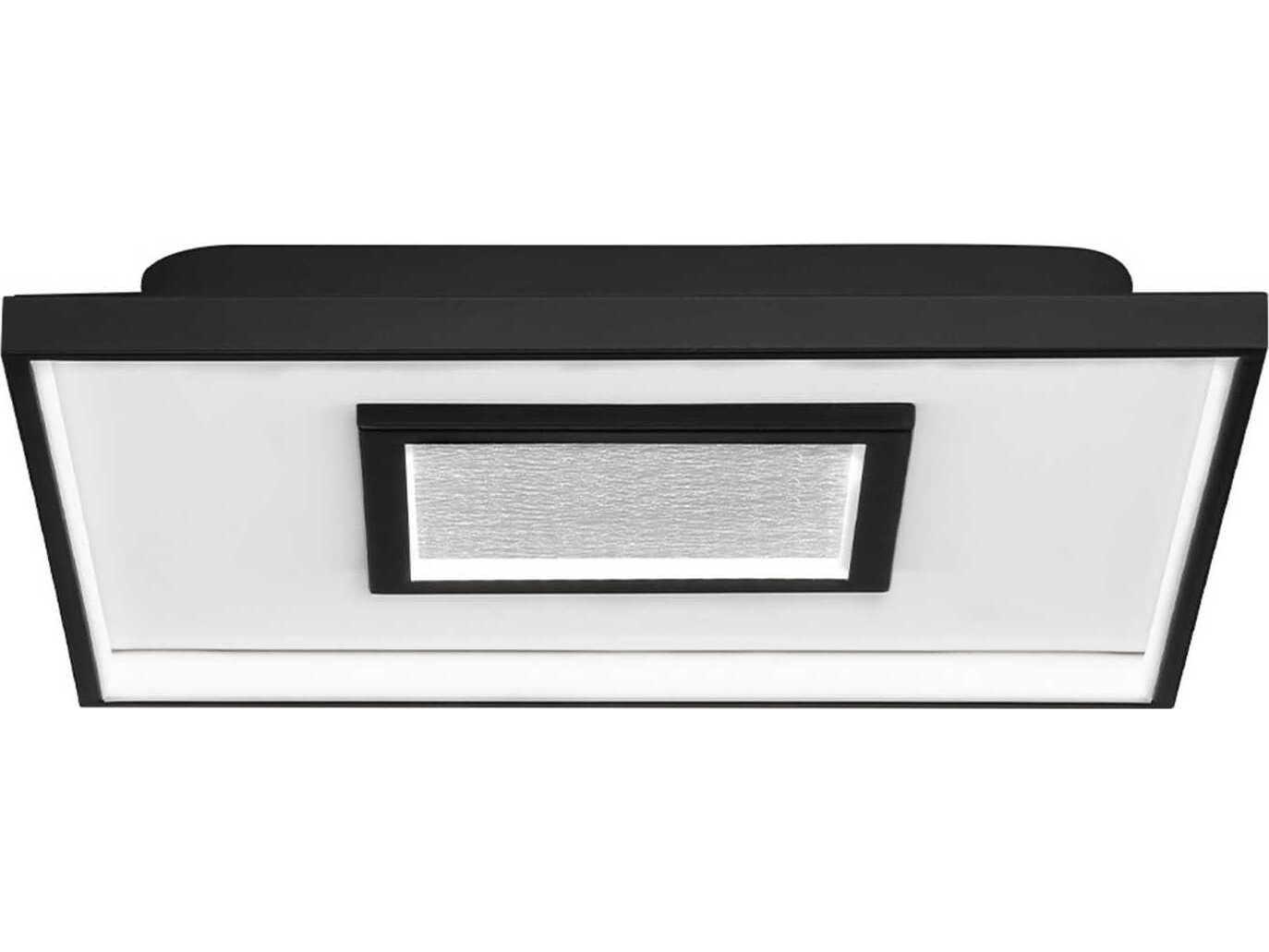 dweLED by WAC Lighting Pinpoint 1-Light Black Geometric Flush Mount