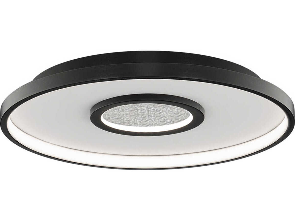 dweLED by WAC Lighting Pinpoint 1-Light Black Flush Mount