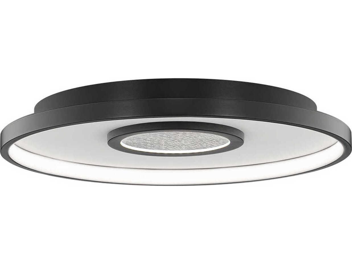 dweLED by WAC Lighting Pinpoint 1-Light Black Flush Mount