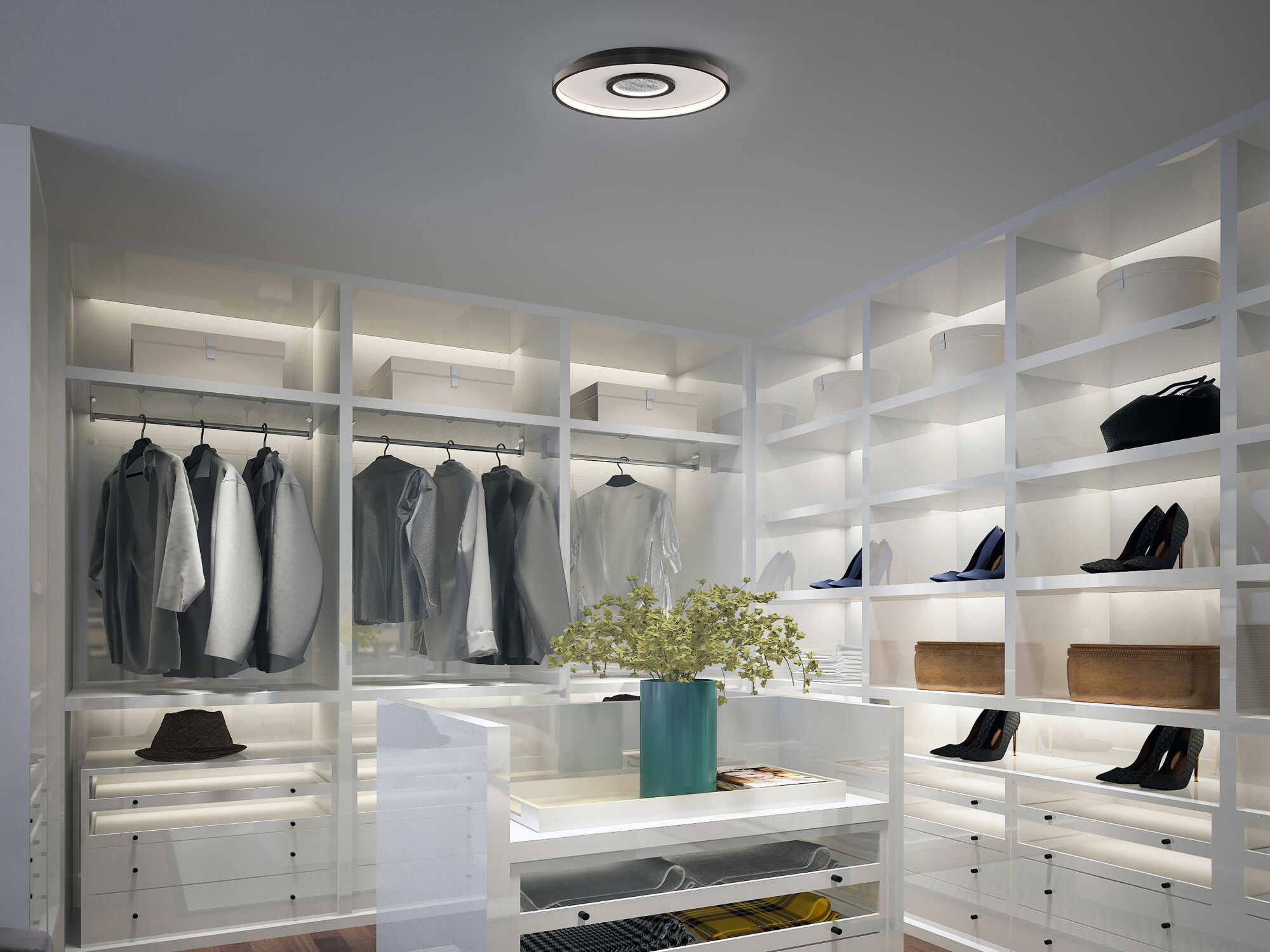 dweLED by WAC Lighting Pinpoint 1-Light Black Flush Mount