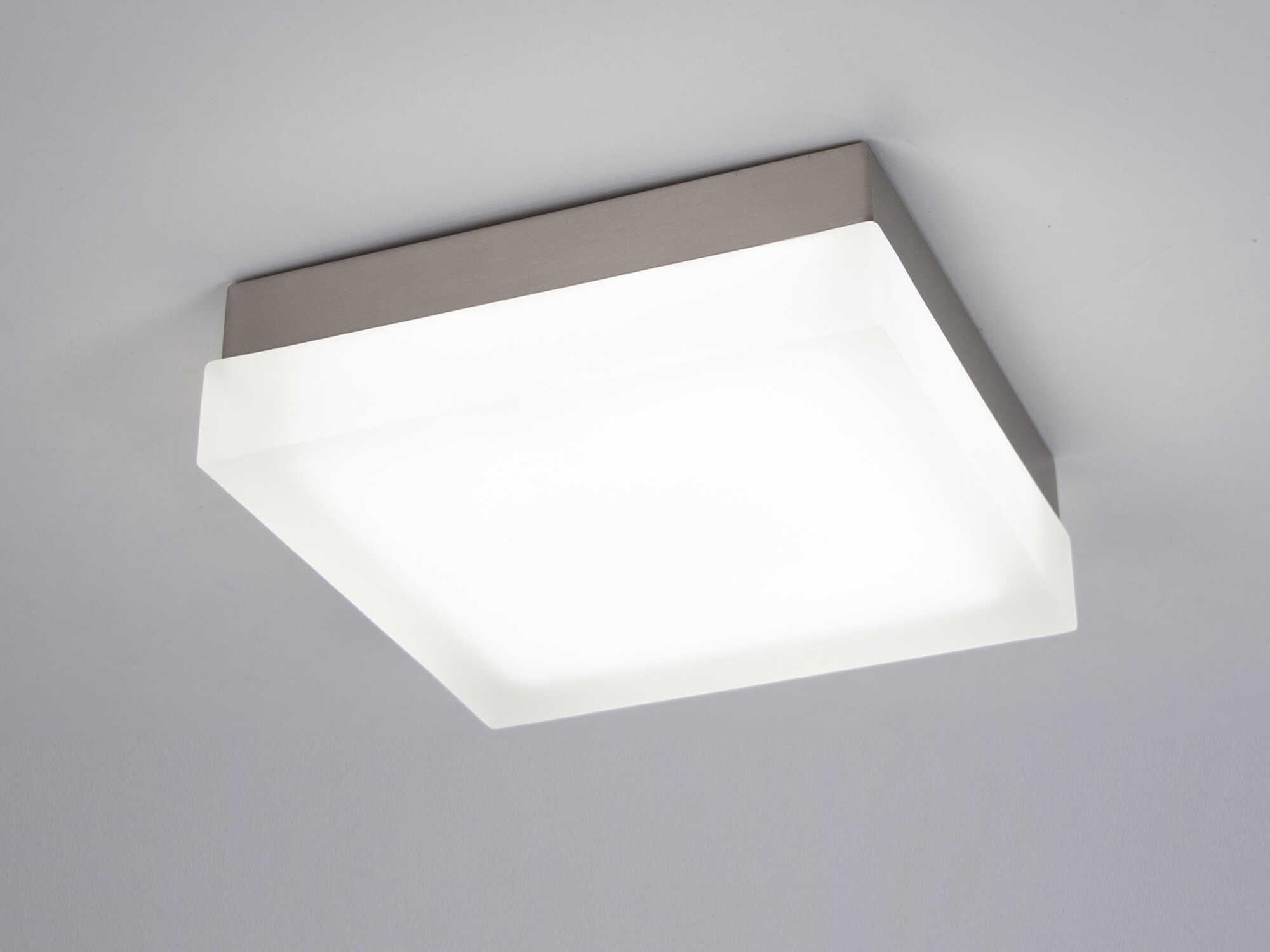 dweLED by WAC Lighting Dice 1-Light Brushed Nickel Flush Mount