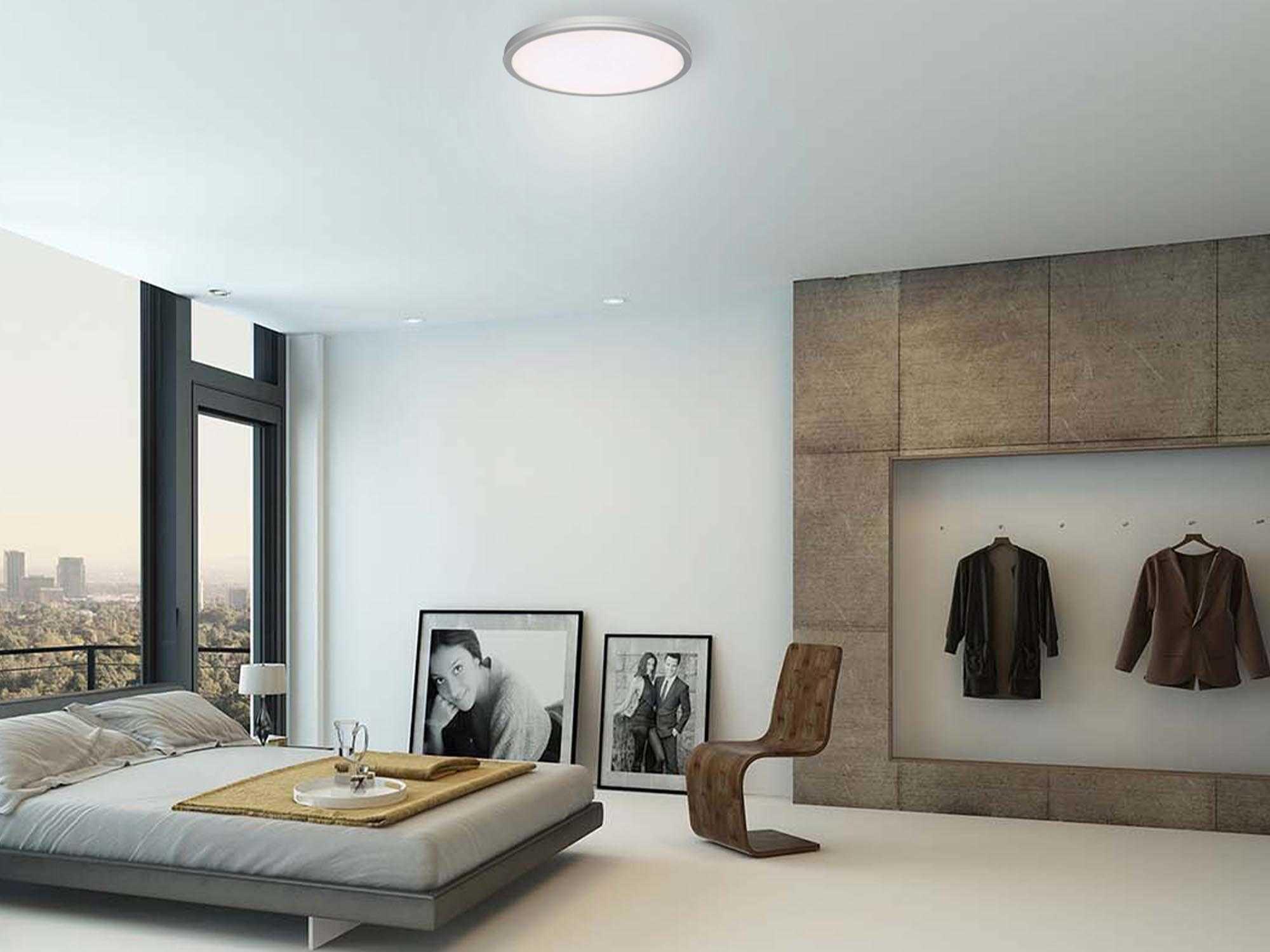 dweLED by WAC Lighting Geos 1-Light Brass LED Round Flush Mount