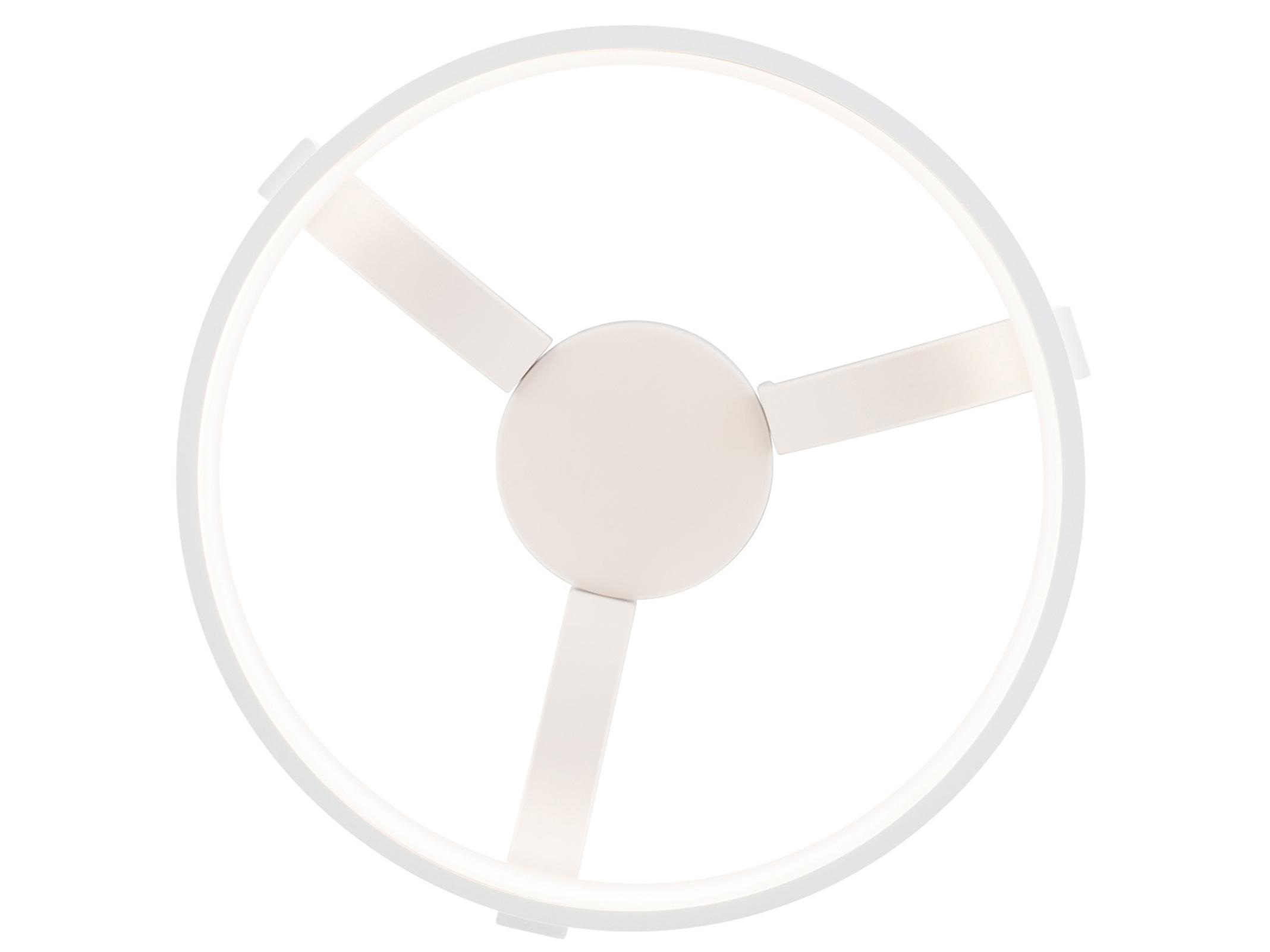 dweLED by WAC Lighting Chaucer 1-Light White LED Round Semi Flush Mount