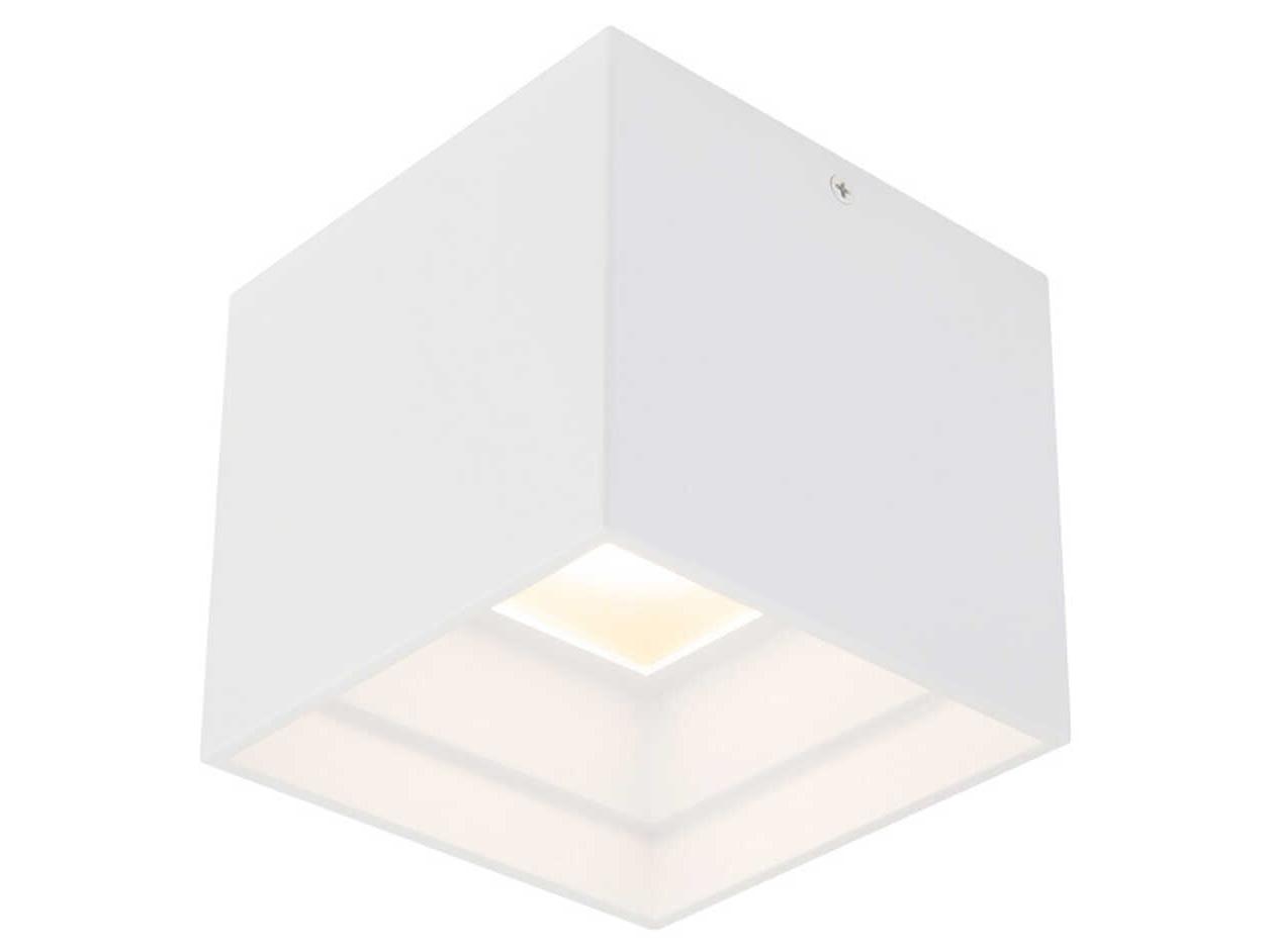 dweLED by WAC Lighting Downtown 1-Light Black Glass LED Flush Mount