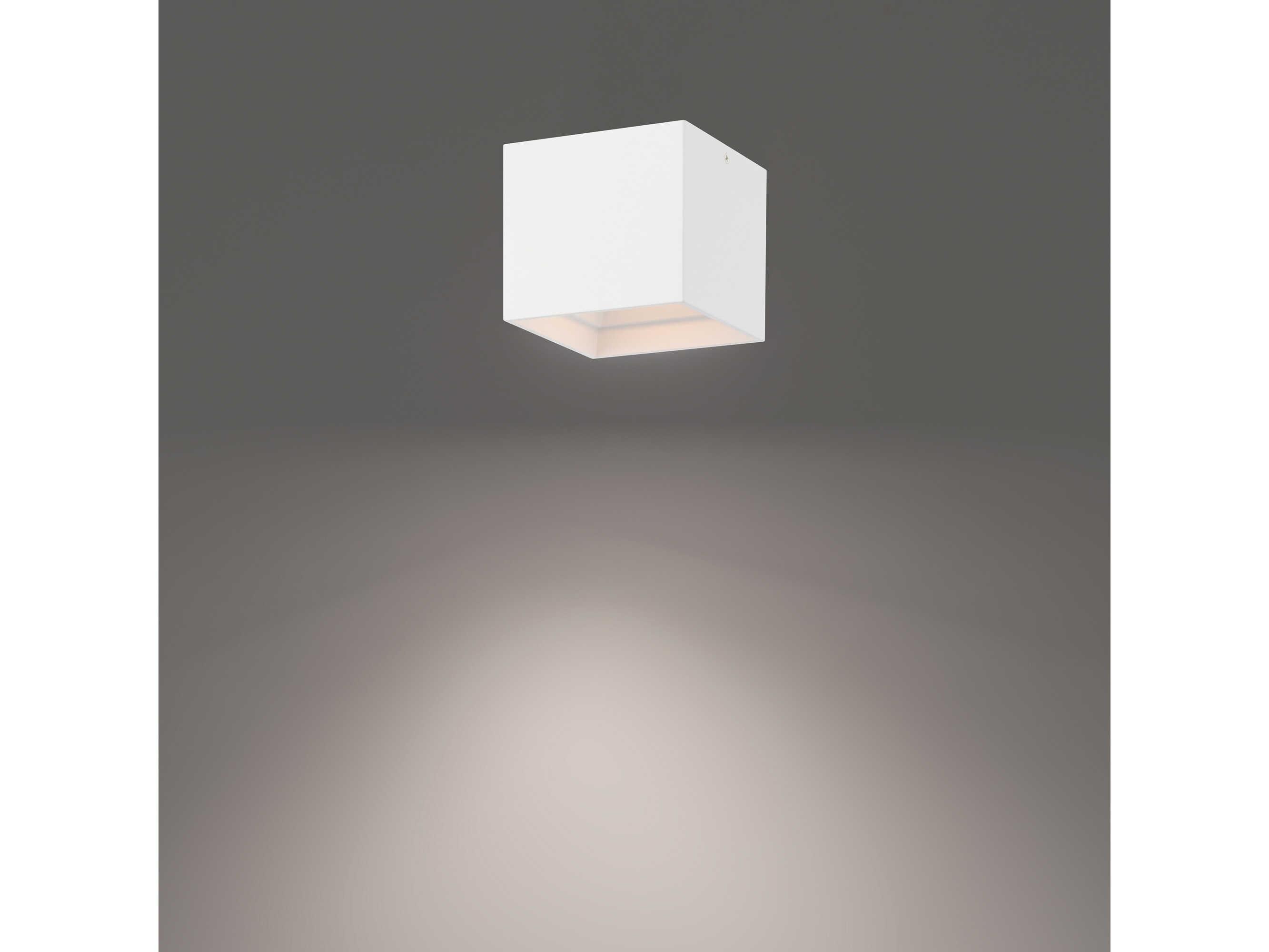 dweLED by WAC Lighting Downtown 1-Light Black Glass LED Flush Mount