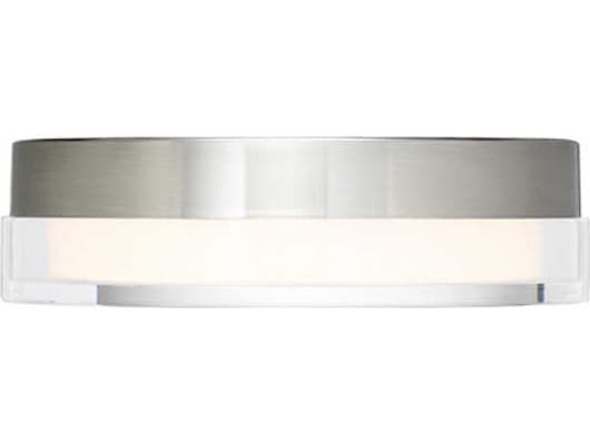 dweLED by WAC Lighting Dot 1-Light Stainless Steel LED Round Flush Mount