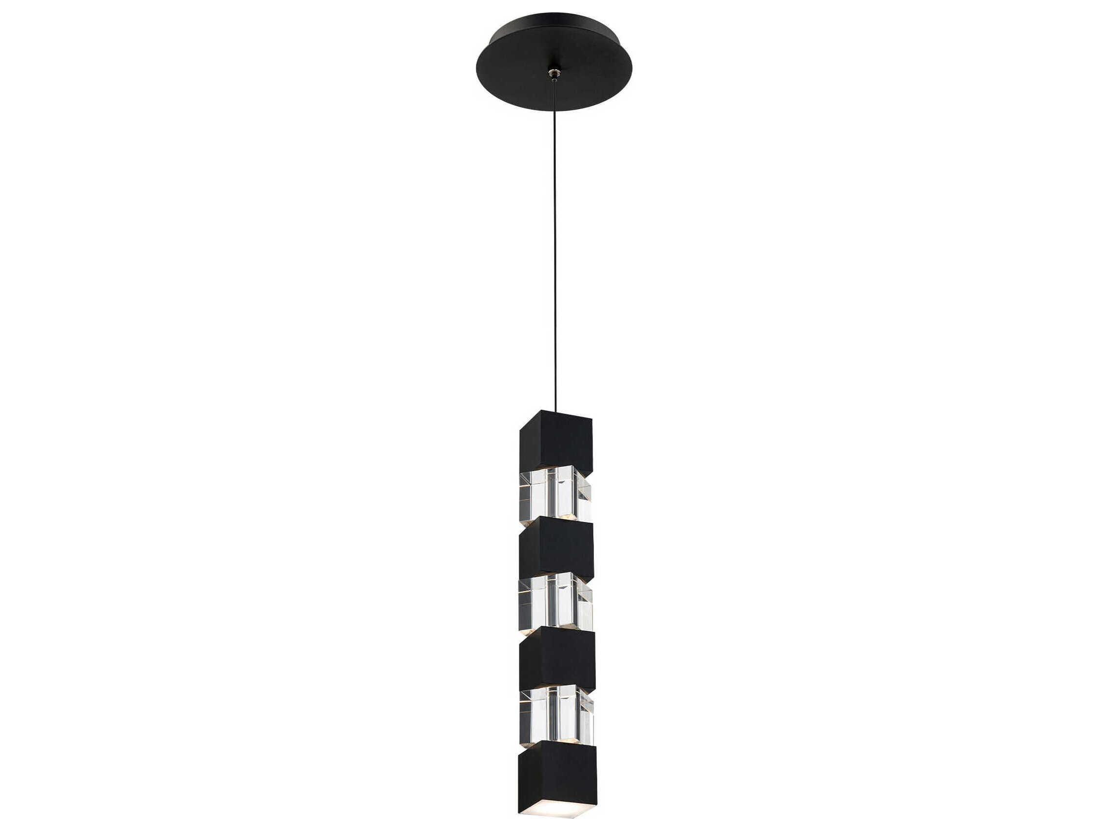 dweLED by WAC Lighting Super Star 1-Light Black Linear Mini Pendant